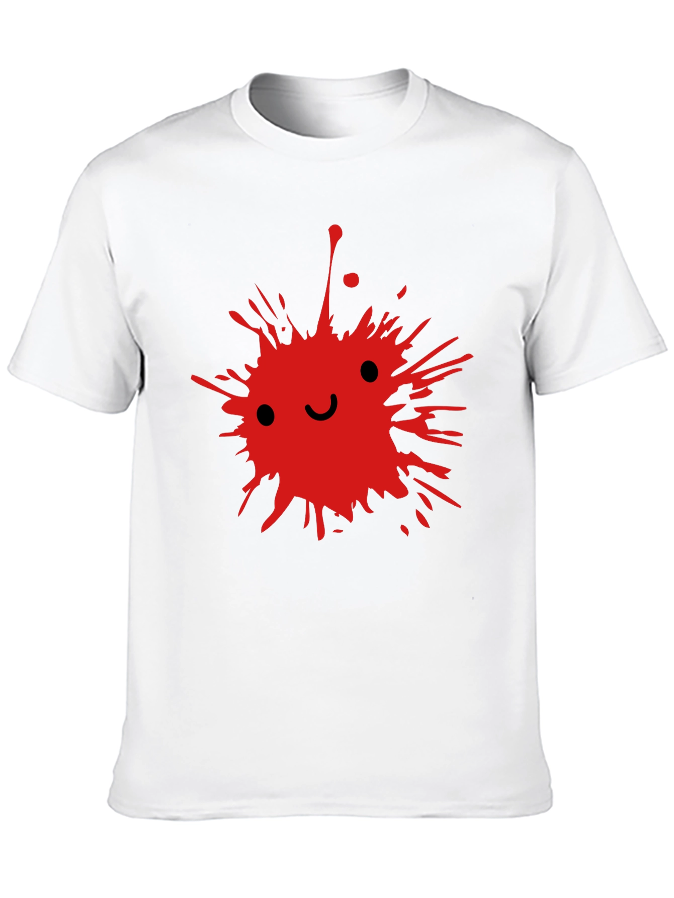 Red Splatter Smile T-Shirt | Edgy Smile Face Graphic Tee | Grunge Streetwear Shirt | Aesthetic Graphic Tee | Free Shipping $50+