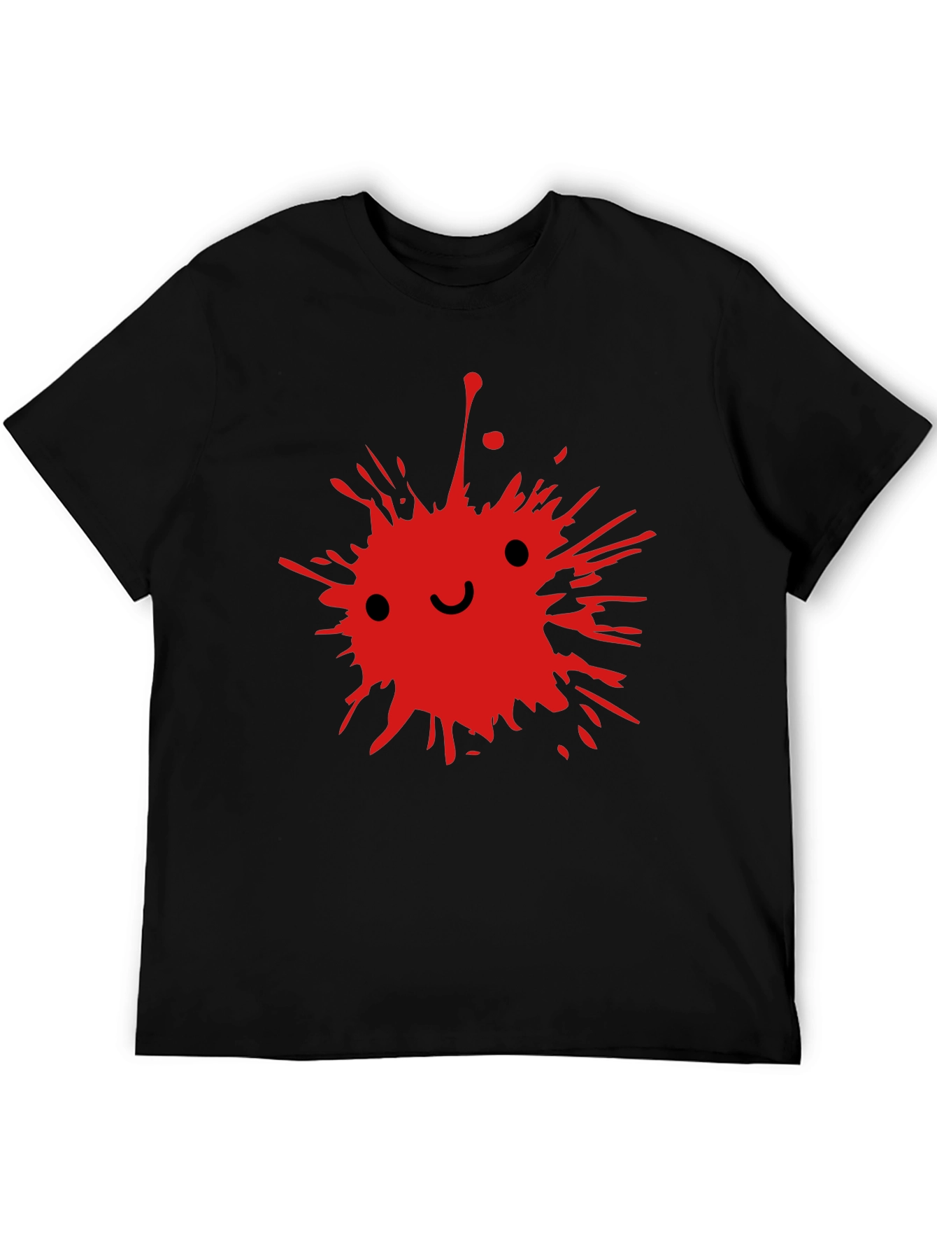 Red Splatter Smile T-Shirt | Edgy Smile Face Graphic Tee | Grunge Streetwear Shirt | Aesthetic Graphic Tee | Free Shipping $50+