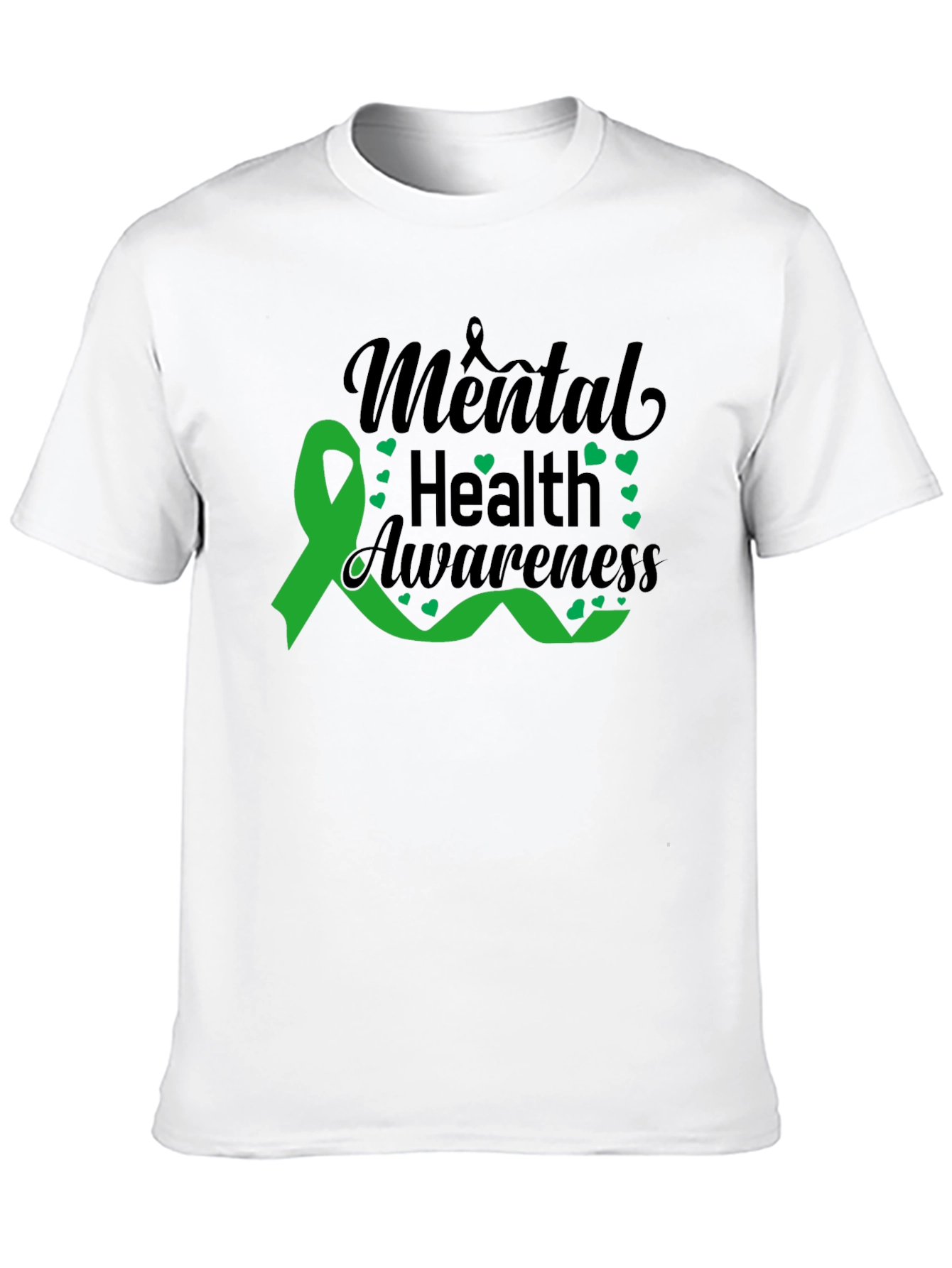 Mental Health Awareness Ribbon Graphic T-Shirt