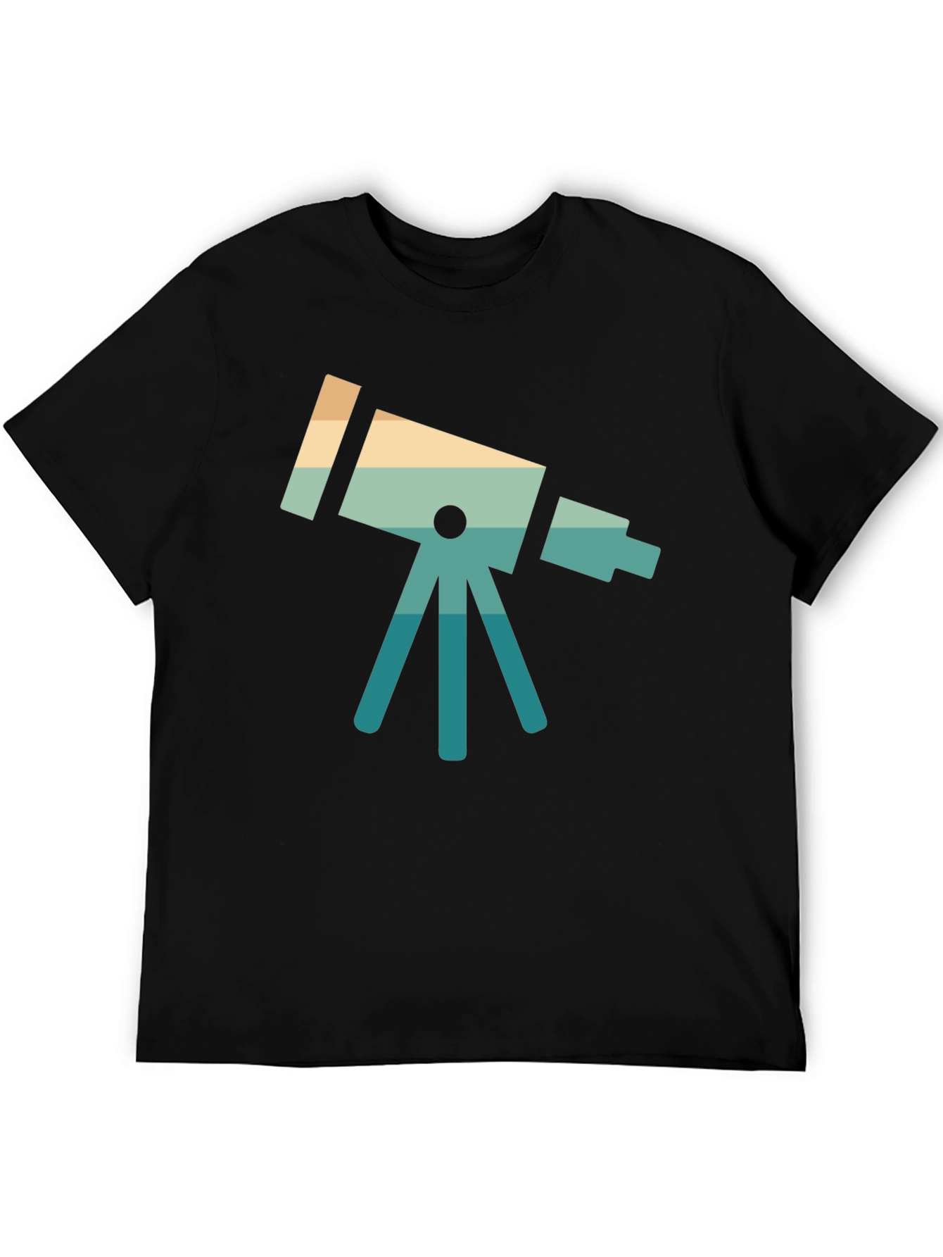 Retro Telescope Graphic Tee - Space Lover Gift