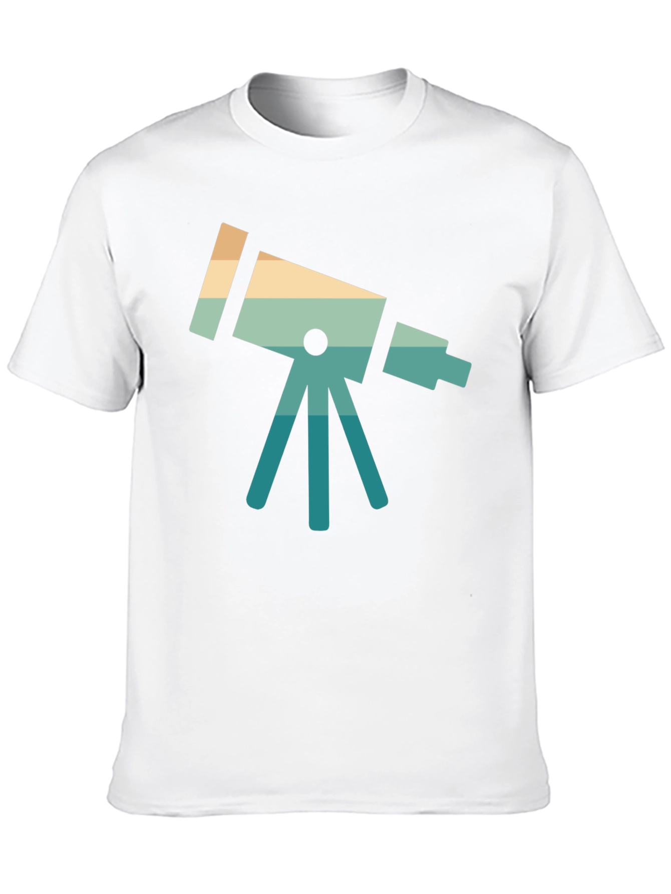 Retro Telescope Graphic Tee - Space Lover Gift