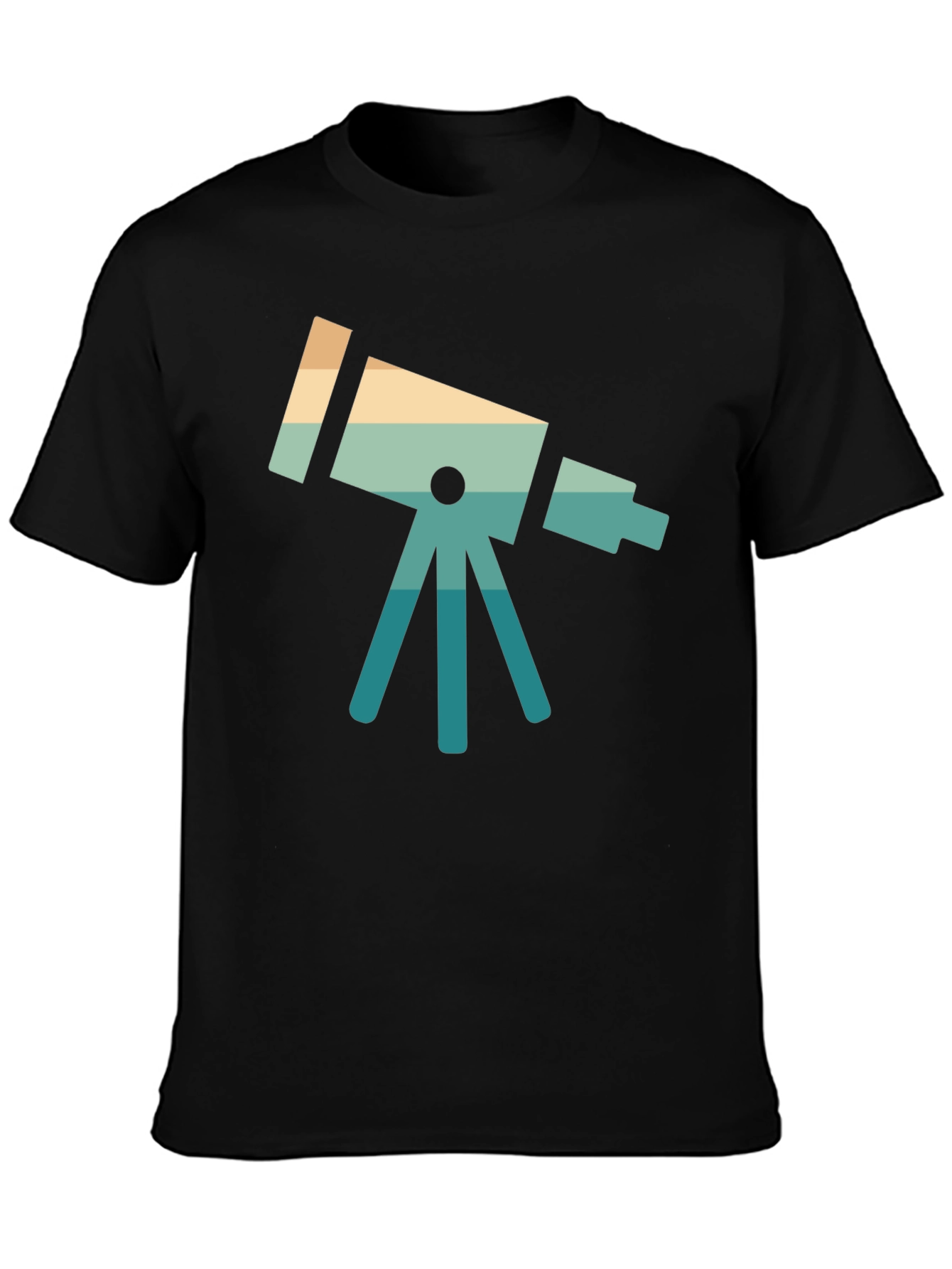 Retro Telescope Graphic Tee - Space Lover Gift