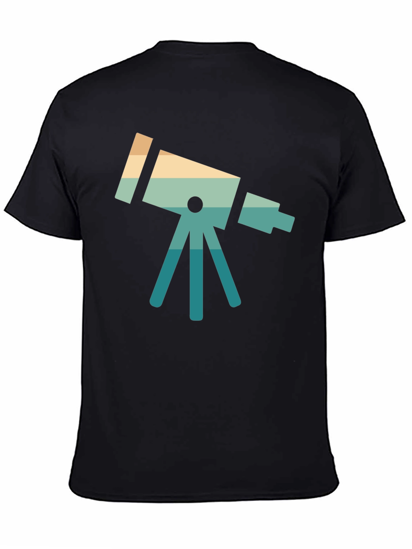Retro Telescope Graphic Tee - Space Lover Gift