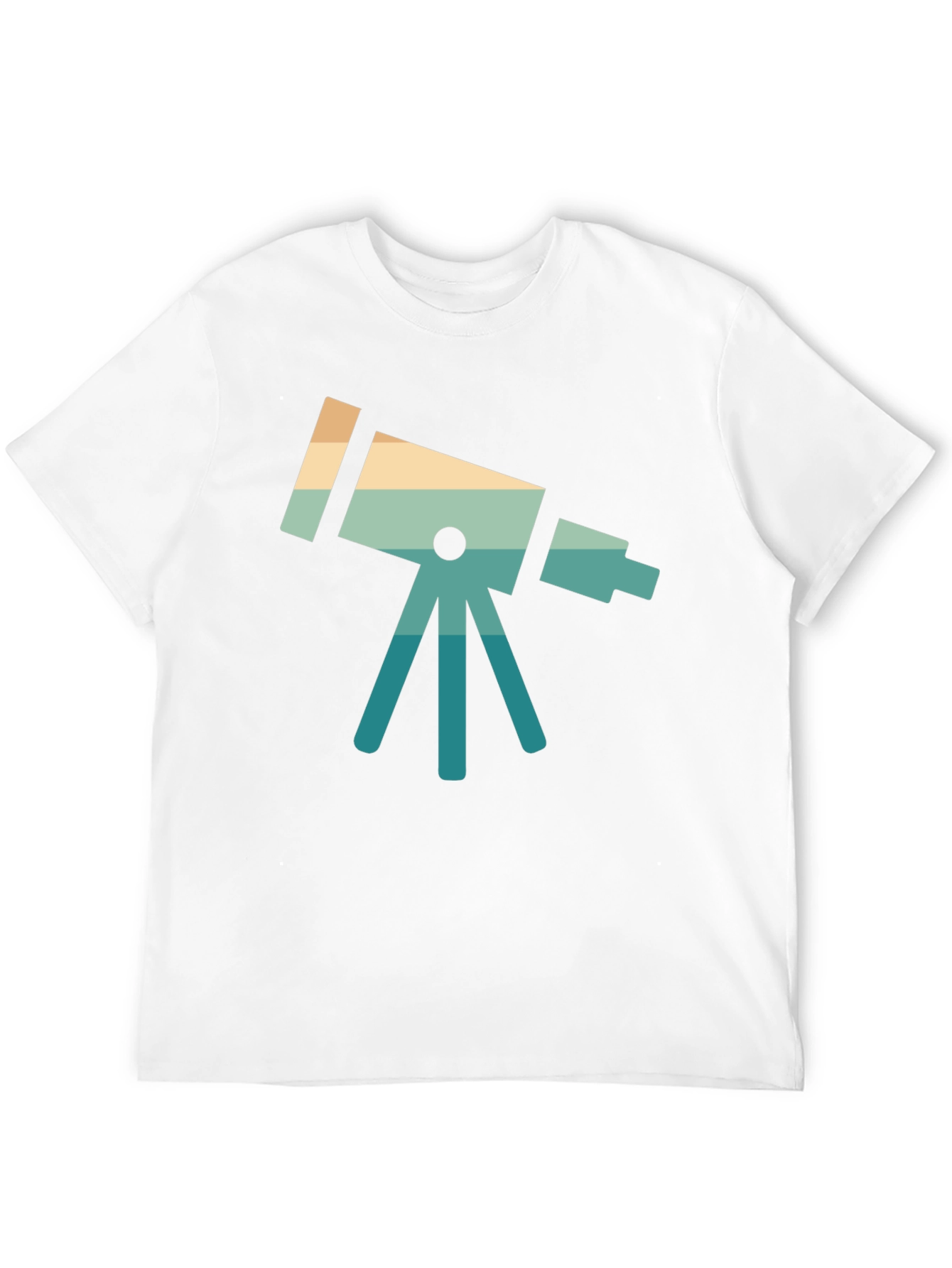 Retro Telescope Graphic Tee - Space Lover Gift