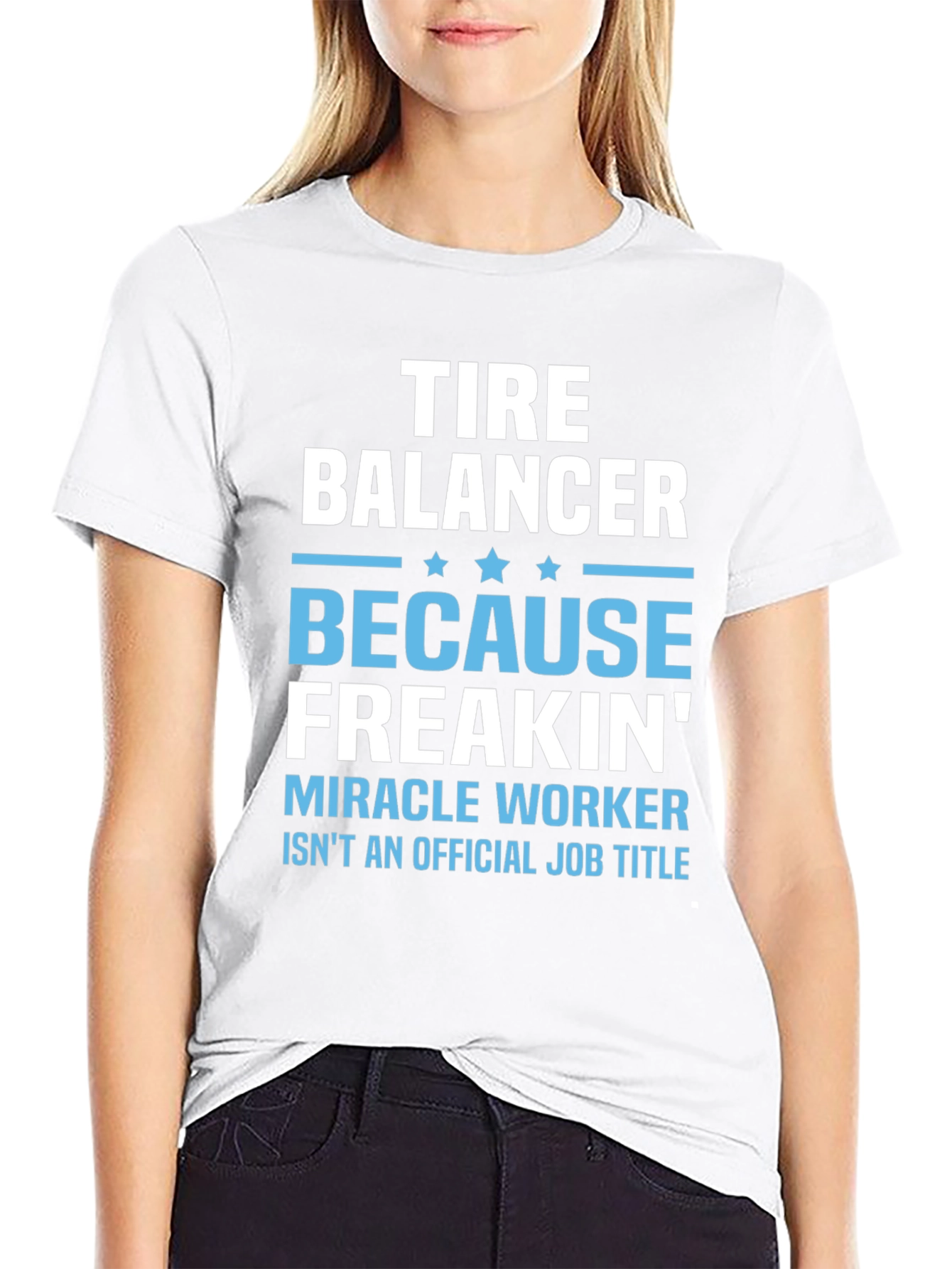 Tire Balancer Funny Job Title Graphic T-Shirt