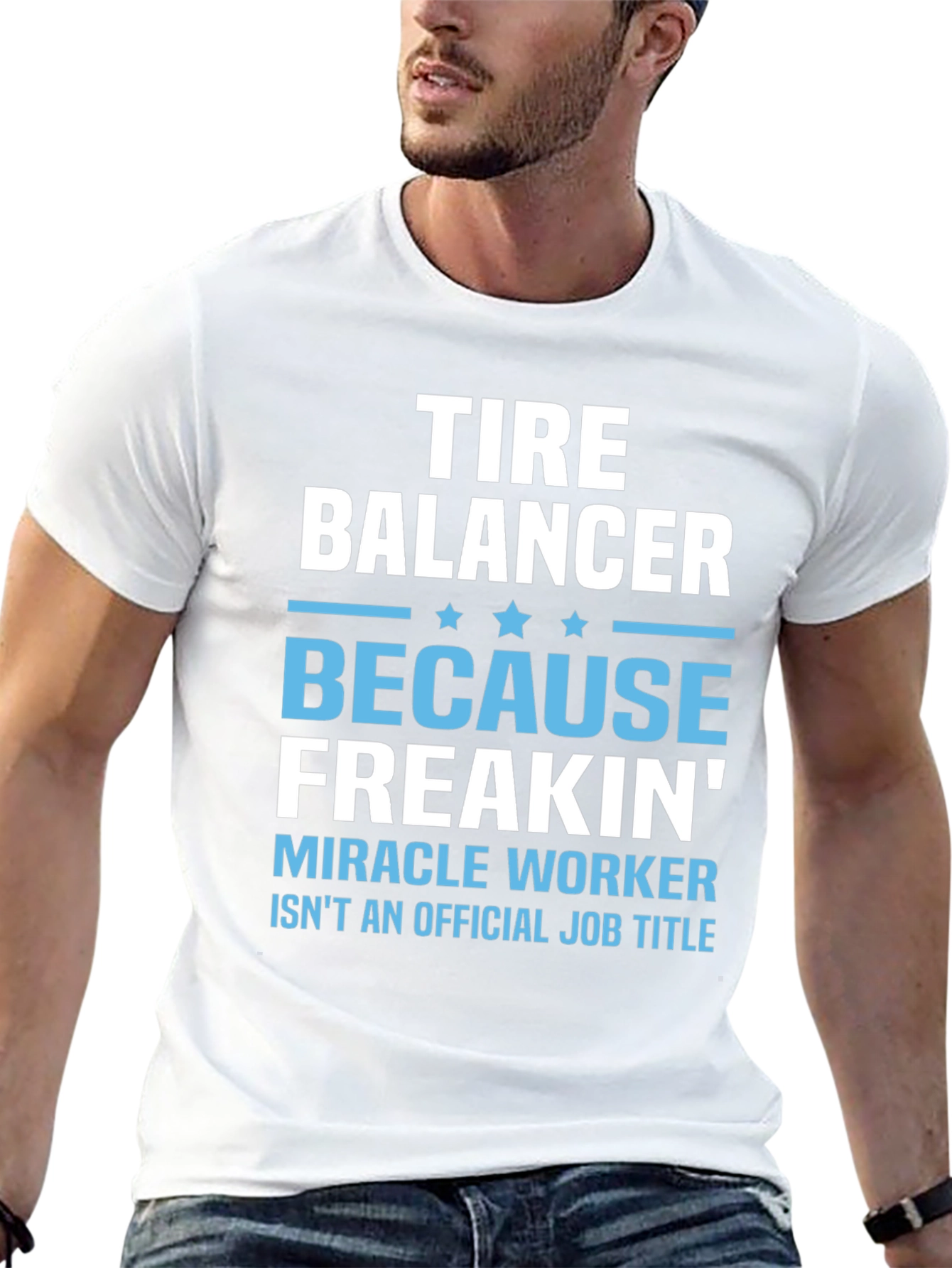 Tire Balancer Funny Job Title Graphic T-Shirt