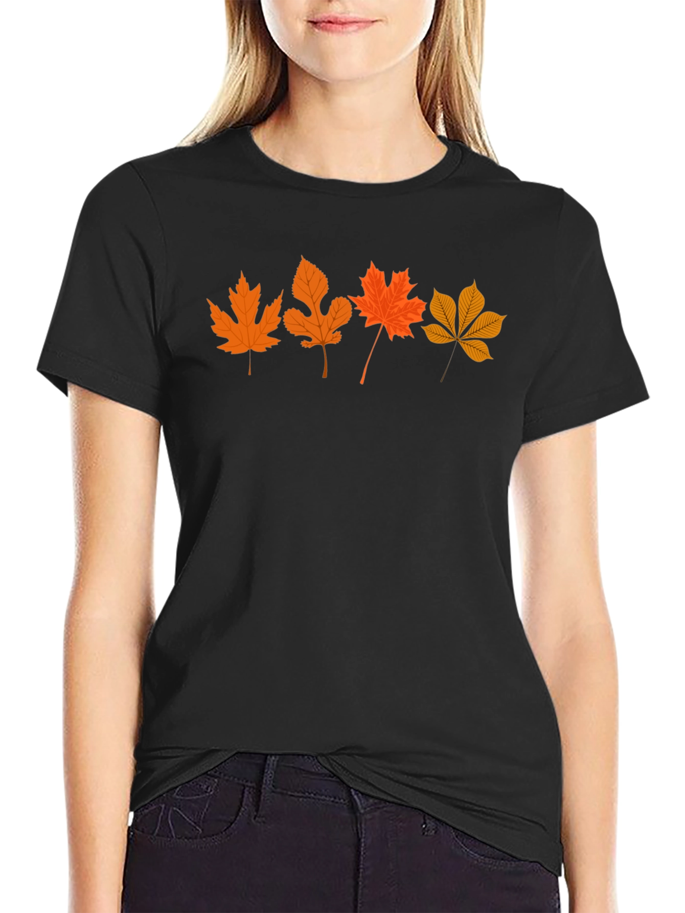 Autumn Leaves T-Shirt - Stylish Fall Design