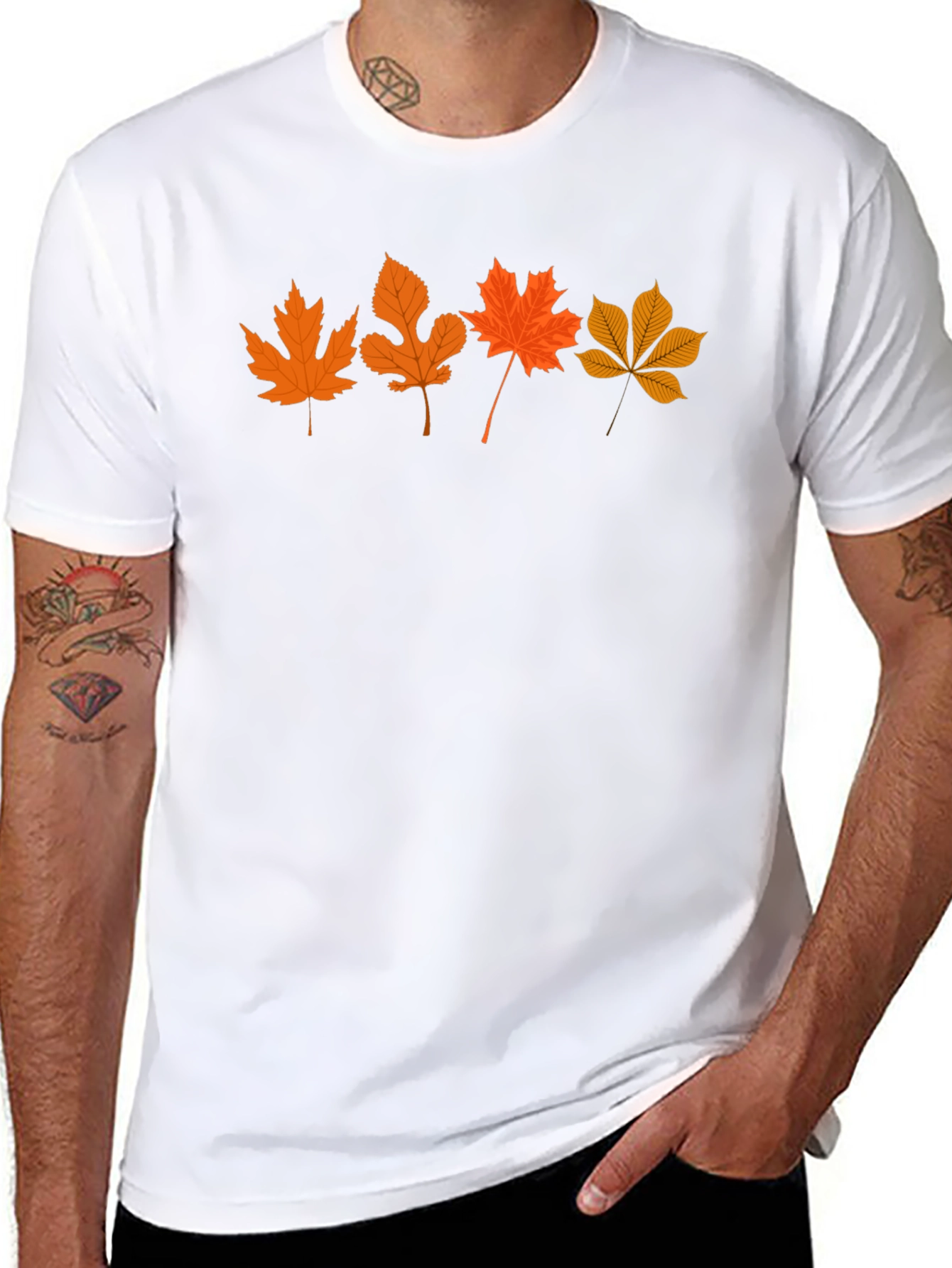 Autumn Leaves T-Shirt - Stylish Fall Design