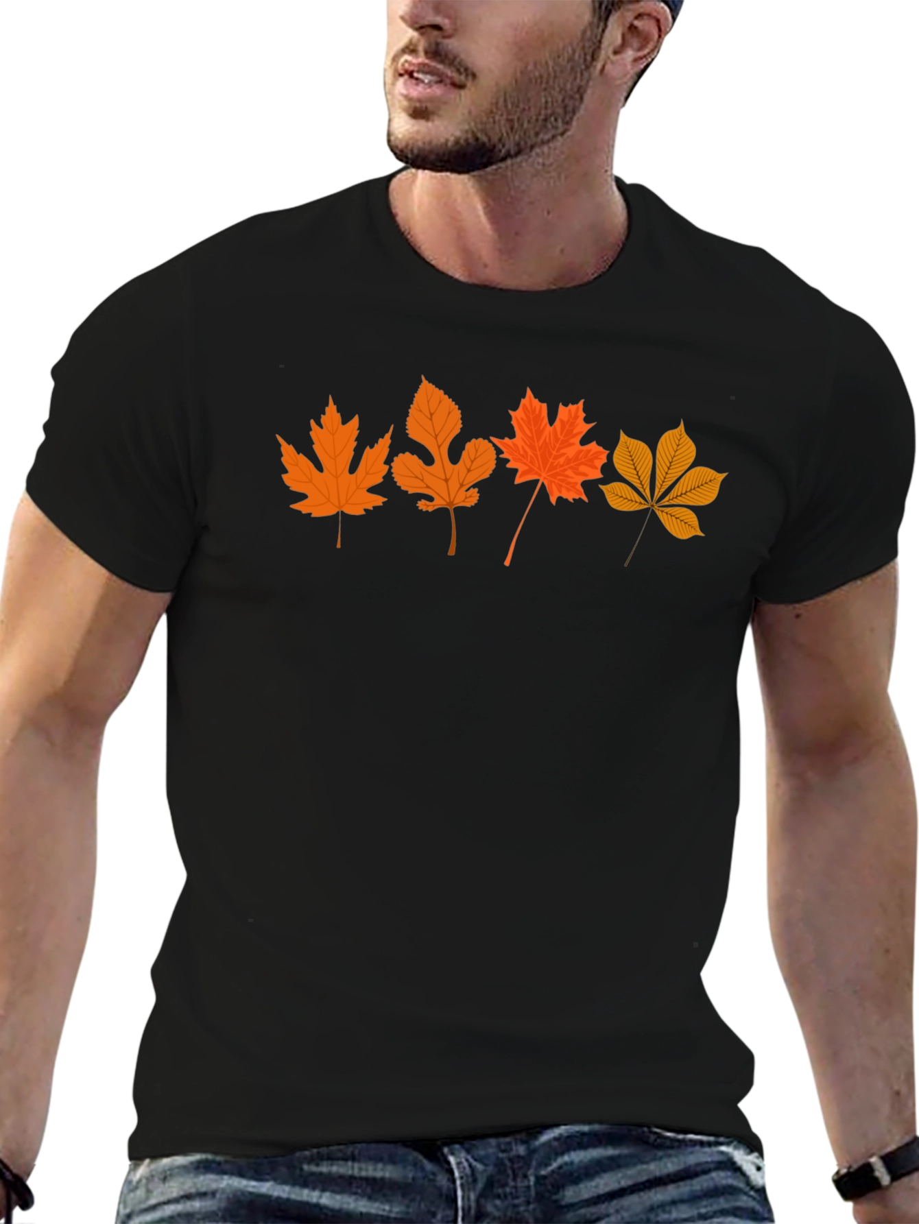 Autumn Leaves T-Shirt - Stylish Fall Design