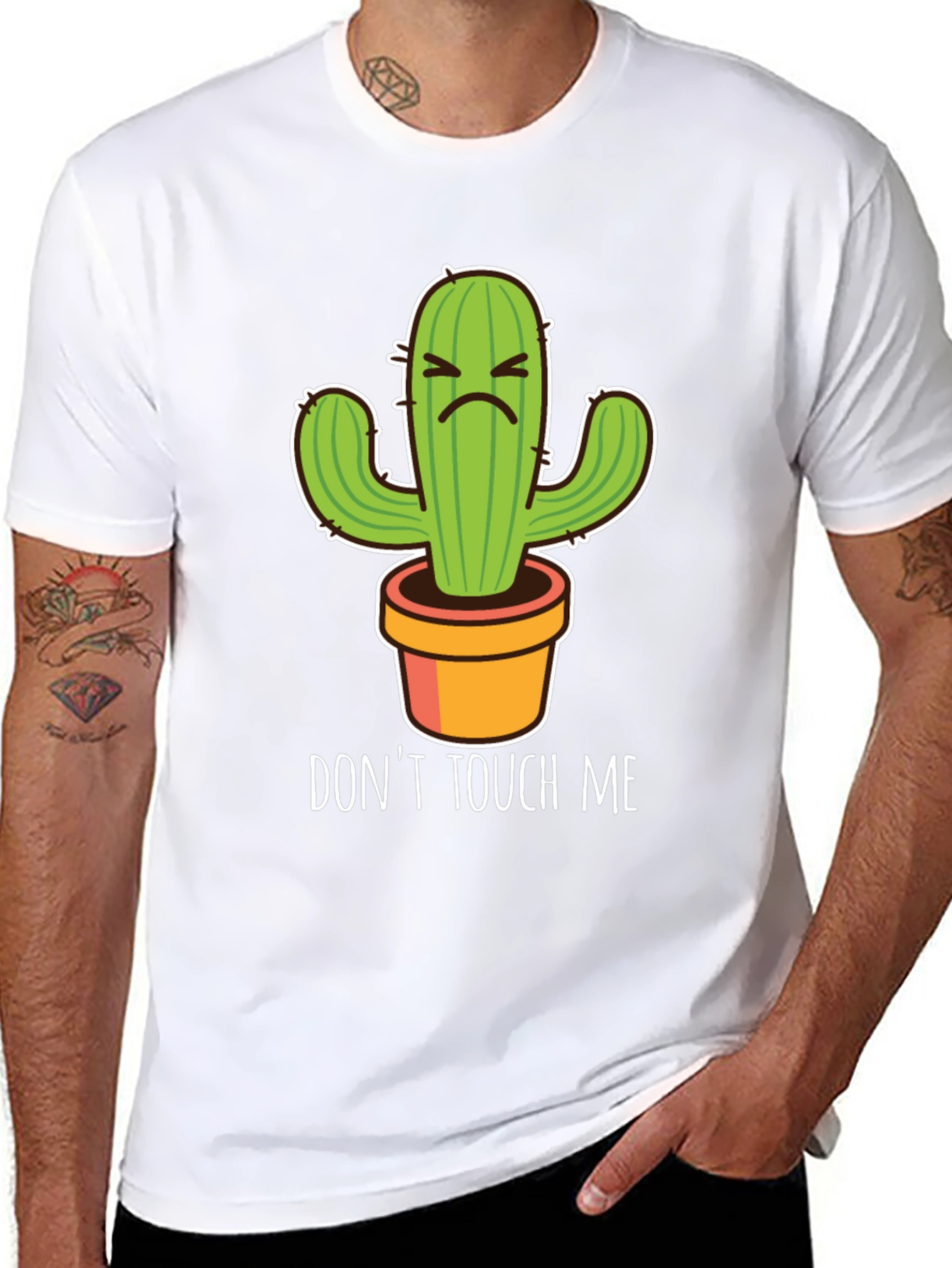 Dont Touch Me Cactus T-Shirt - Funny Graphic Tee