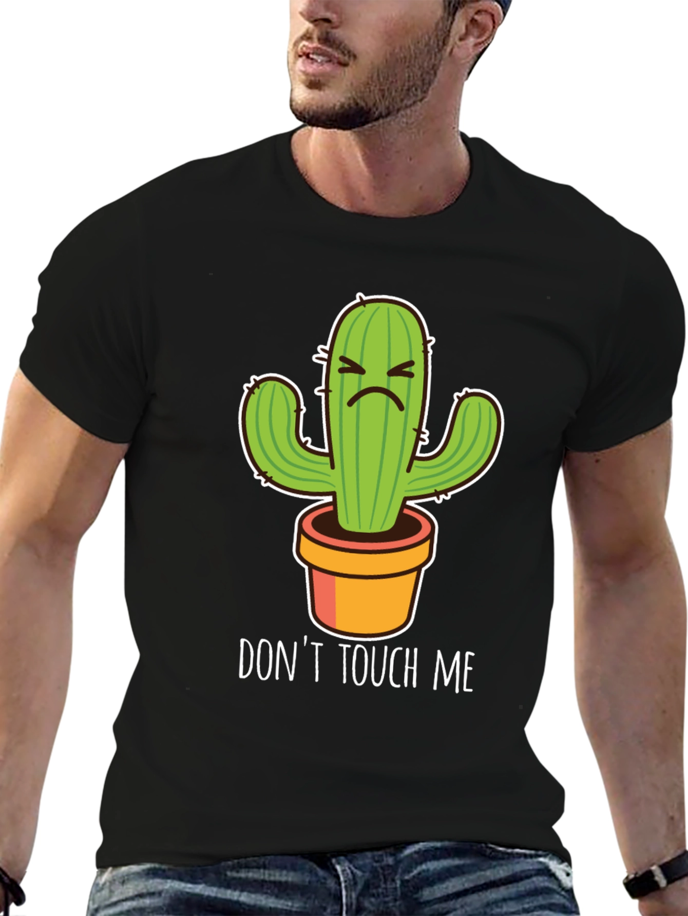 Dont Touch Me Cactus T-Shirt - Funny Graphic Tee