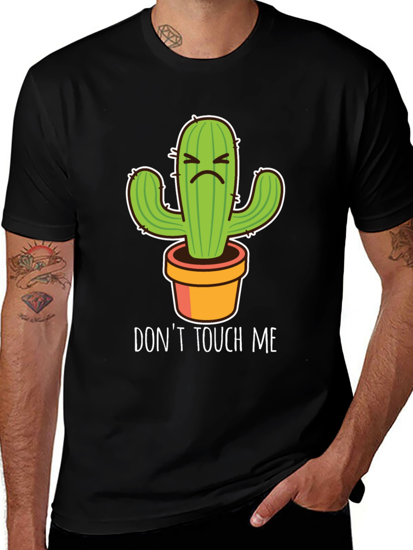 Dont Touch Me Cactus T-Shirt - Funny Graphic Tee