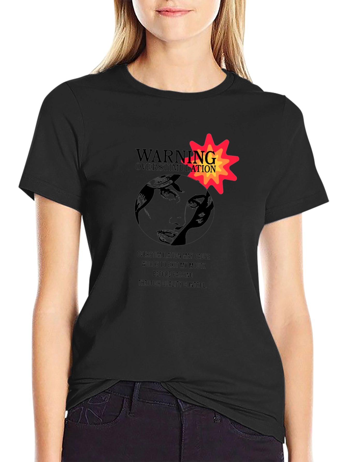 Warning Overstimulation Graphic Tee