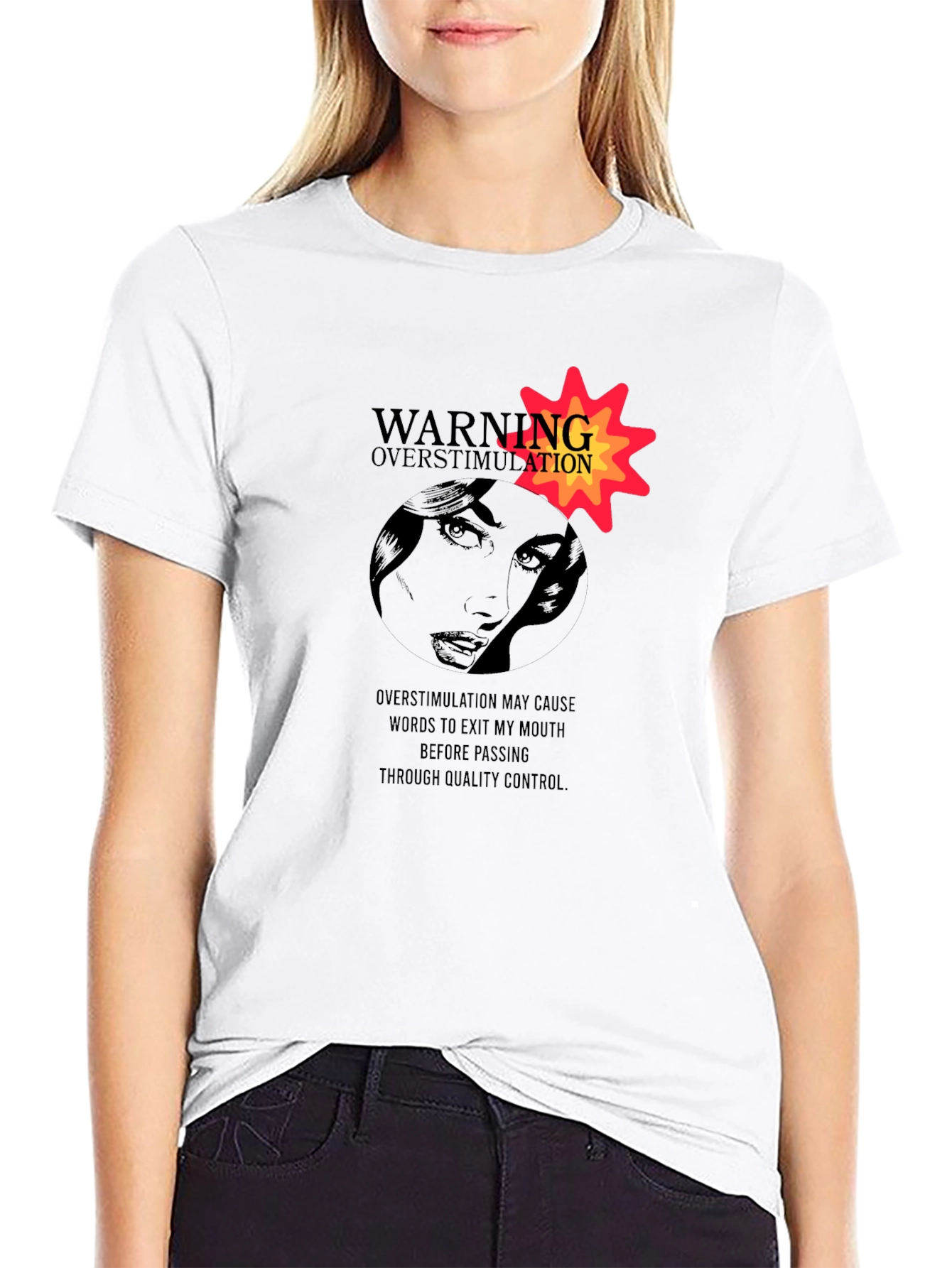 Warning Overstimulation Graphic Tee