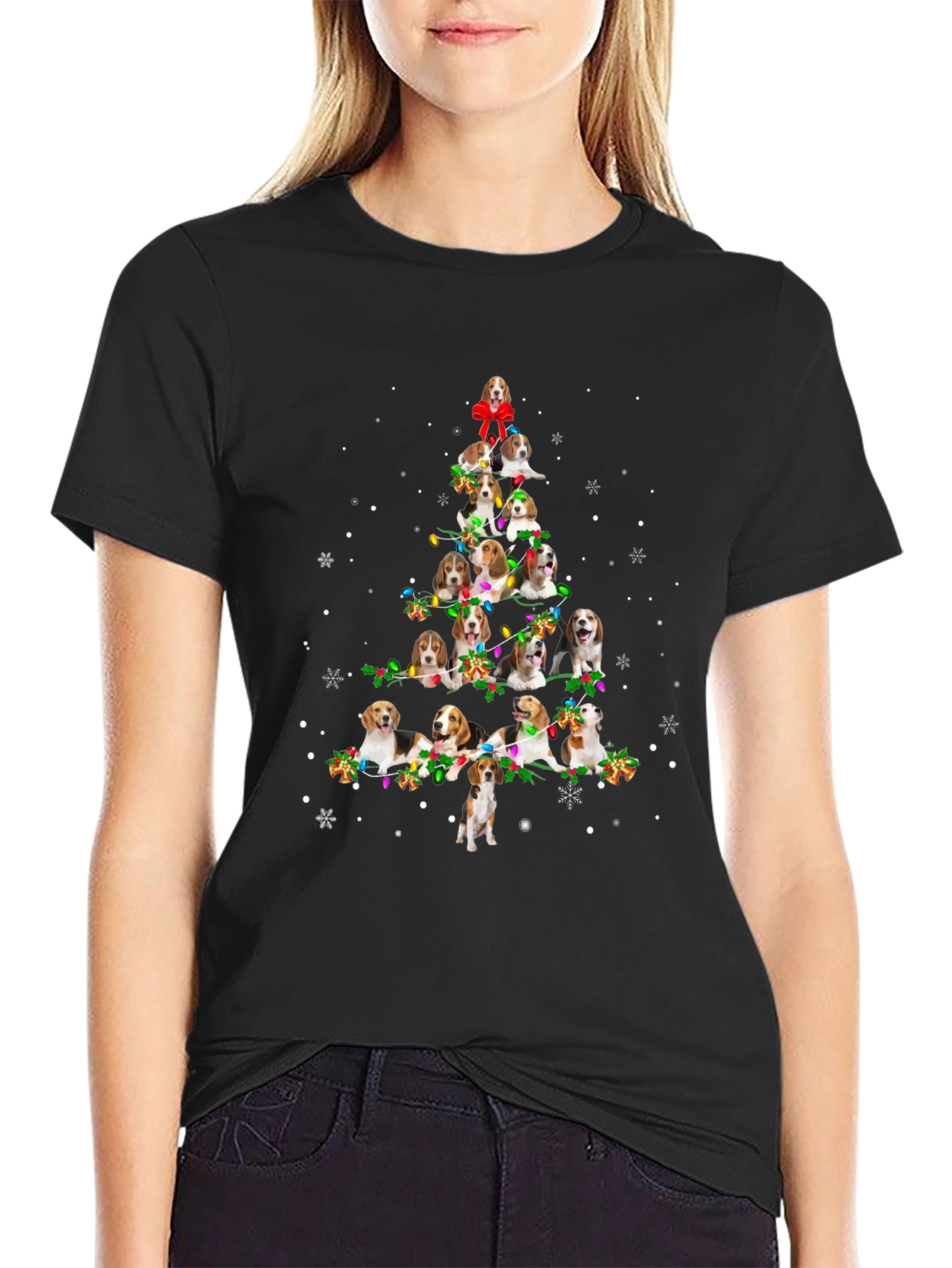 Beagle Christmas Tree T-Shirt | Funny Beagle Holiday Tee | Dog Lover Christmas Gift | Free Shipping $50+