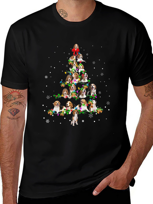 Beagle Christmas Tree T-Shirt | Funny Beagle Holiday Tee | Dog Lover Christmas Gift | Free Shipping $50+