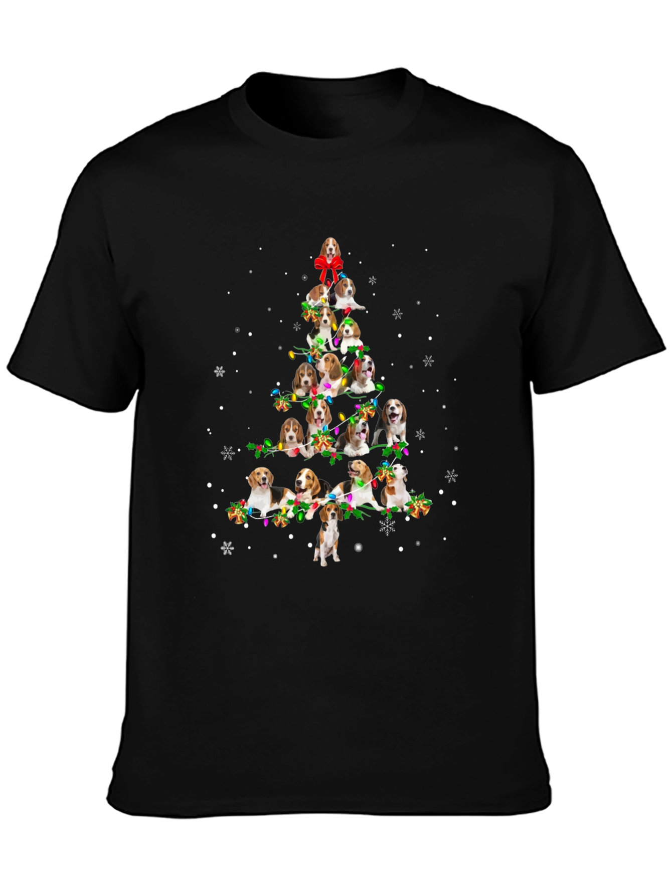 Beagle Christmas Tree T-Shirt | Funny Beagle Holiday Tee | Dog Lover Christmas Gift | Free Shipping $50+