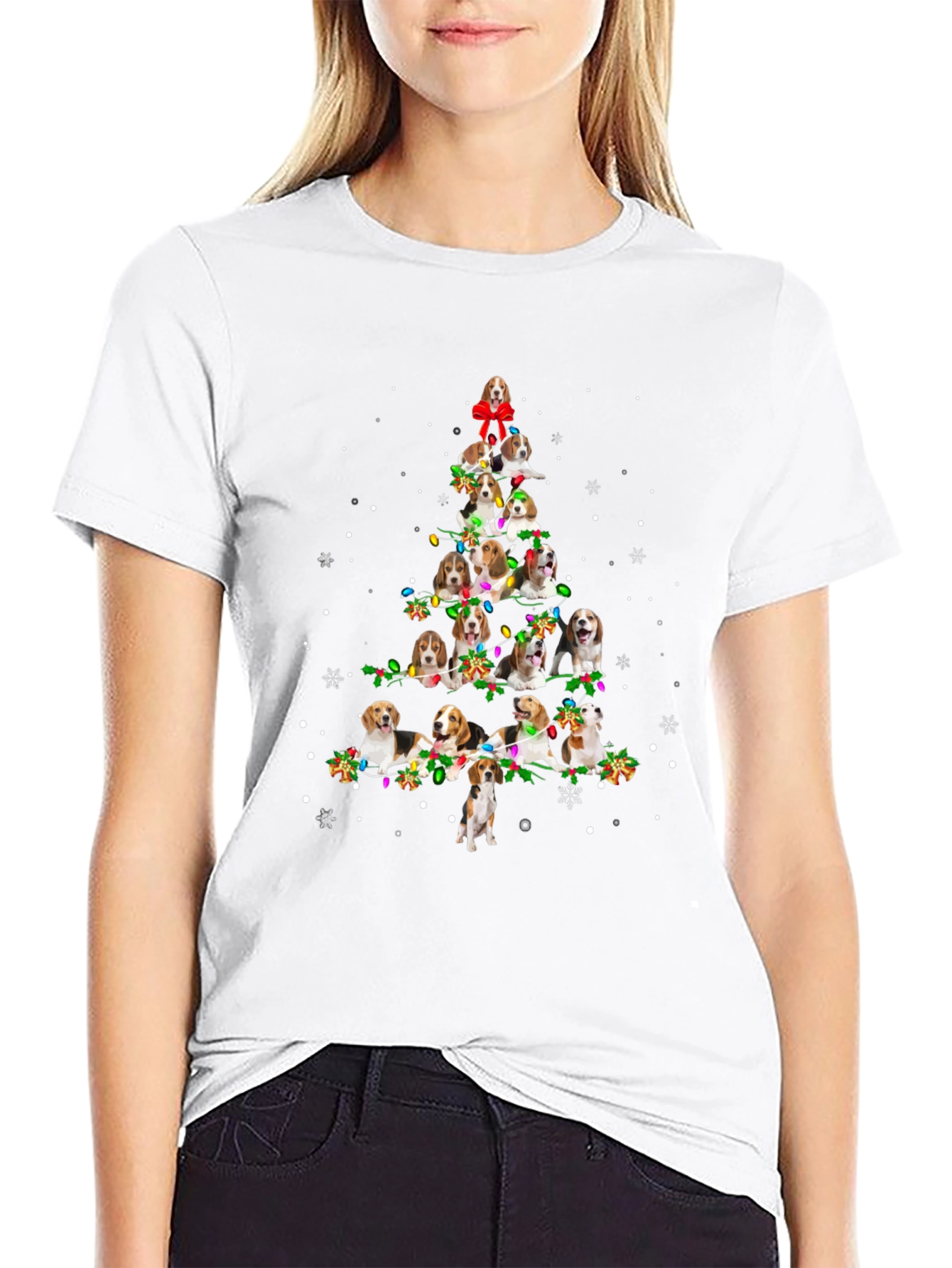 Beagle Christmas Tree T-Shirt | Funny Beagle Holiday Tee | Dog Lover Christmas Gift | Free Shipping $50+