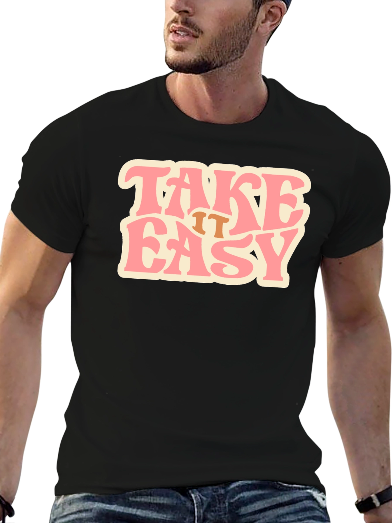Take it Easy Black T-Shirt