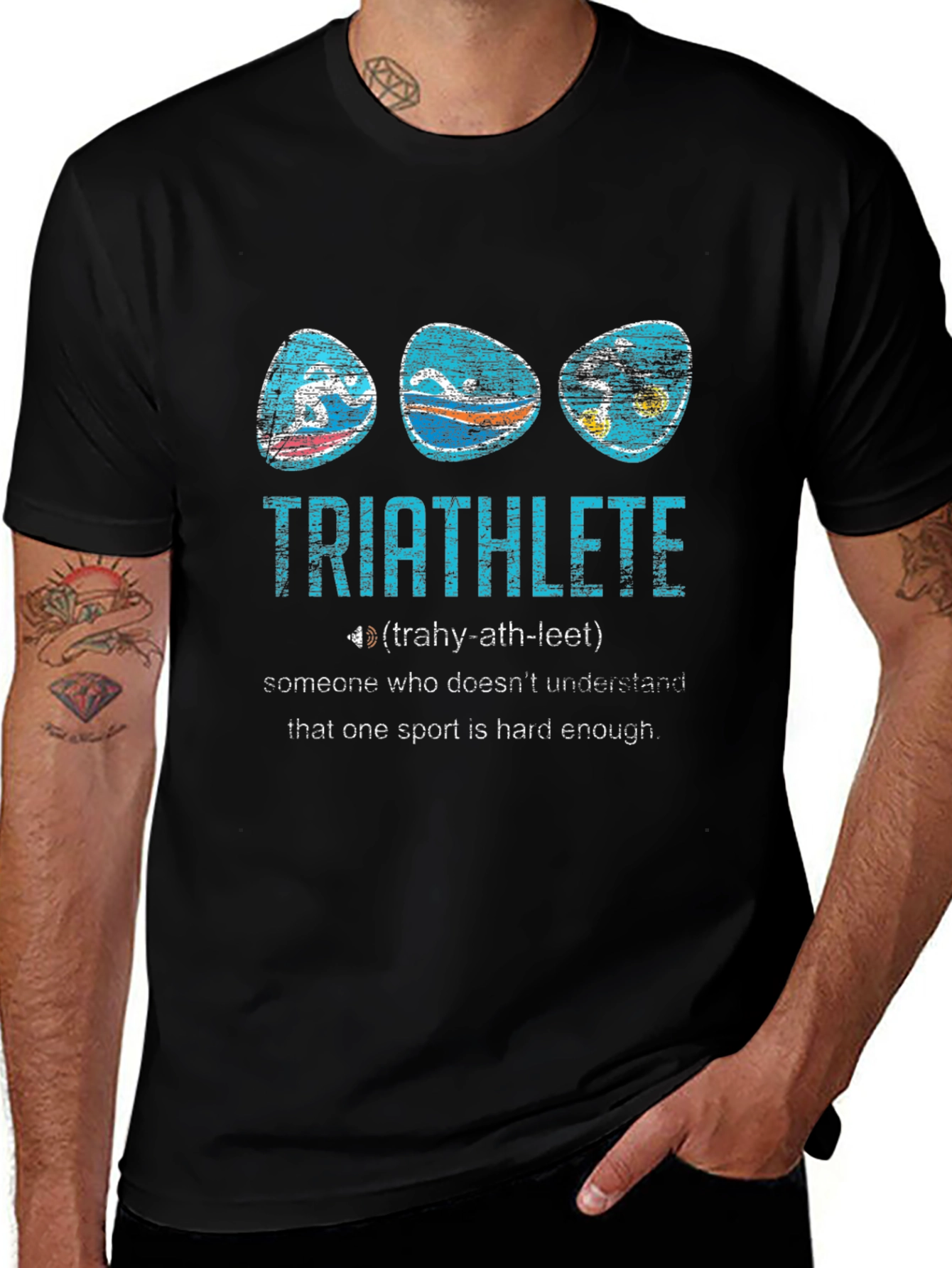 Triathlete Definition Graphic T-Shirt