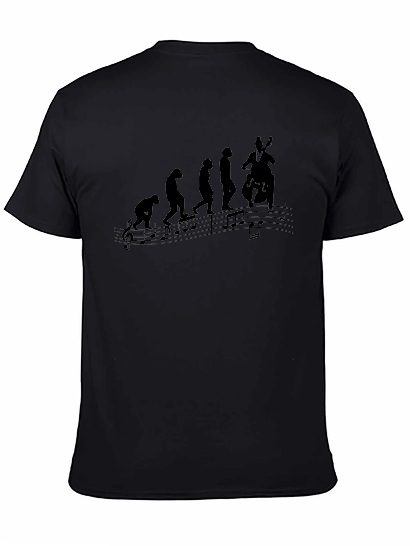 Musical Evolution Black T-Shirt