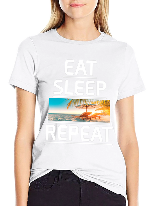 Eat Sleep Repeat Beach T-Shirt