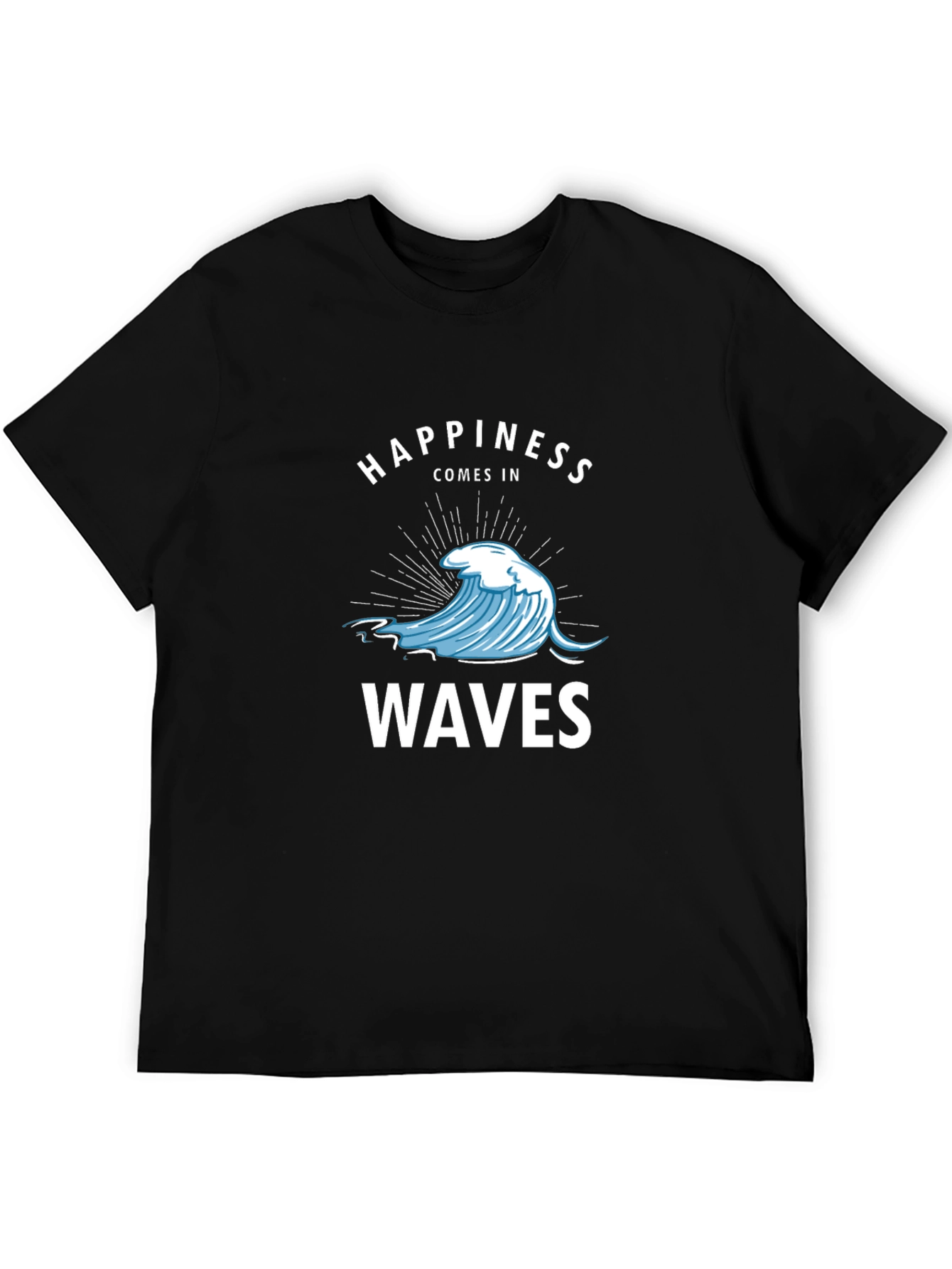 Happiness Comes In Waves Graphic T-Shirt