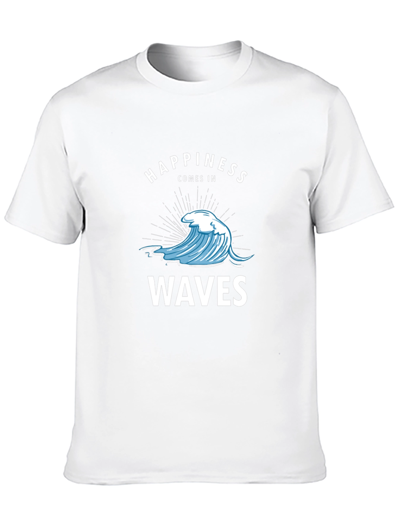 Happiness Comes In Waves Graphic T-Shirt