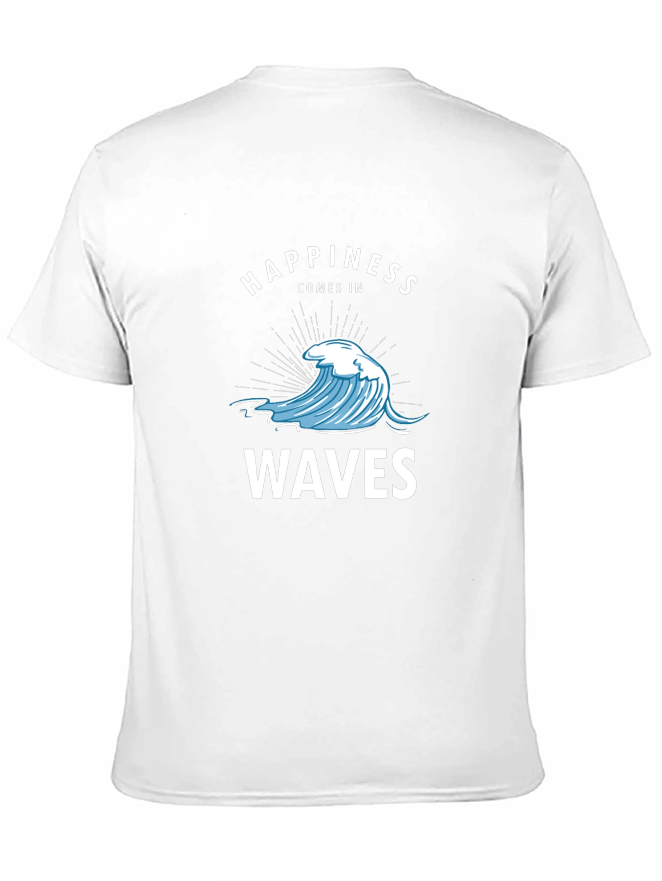 Happiness Comes In Waves Graphic T-Shirt
