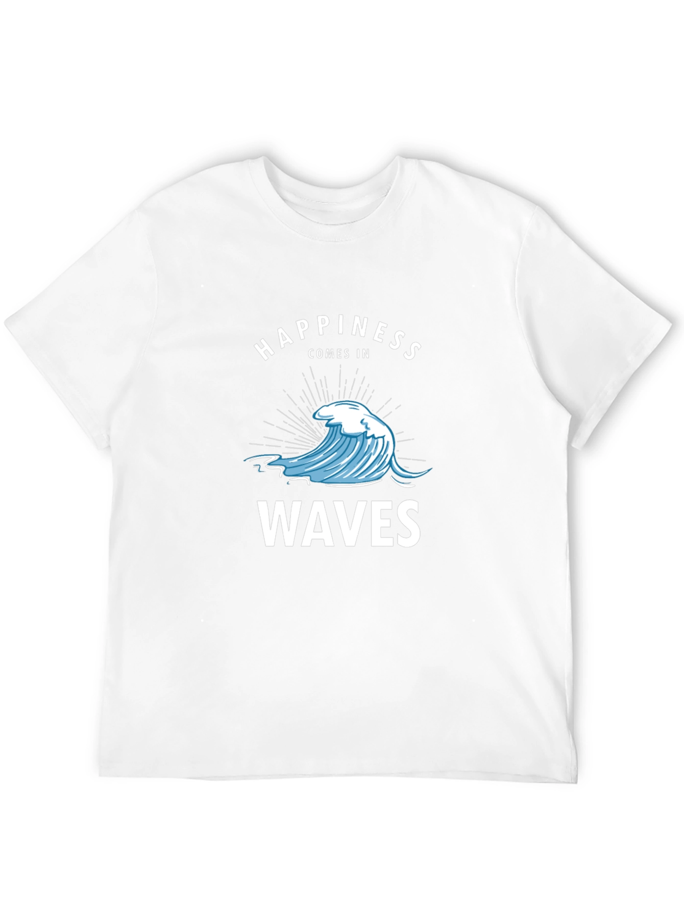 Happiness Comes In Waves Graphic T-Shirt