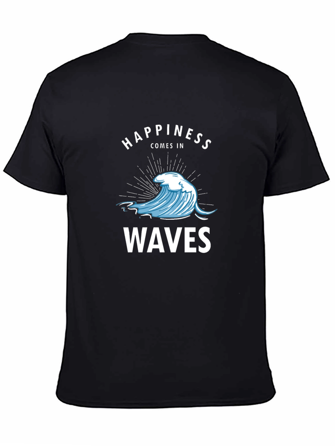 Happiness Comes In Waves Graphic T-Shirt