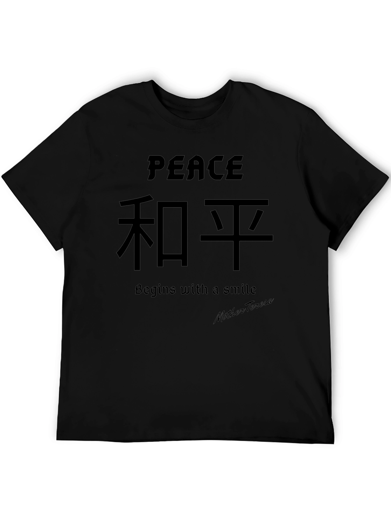 Peace Begins With a Smile Graphic T-Shirt
