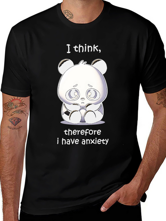 Anxiety Panda Graphic T-Shirt