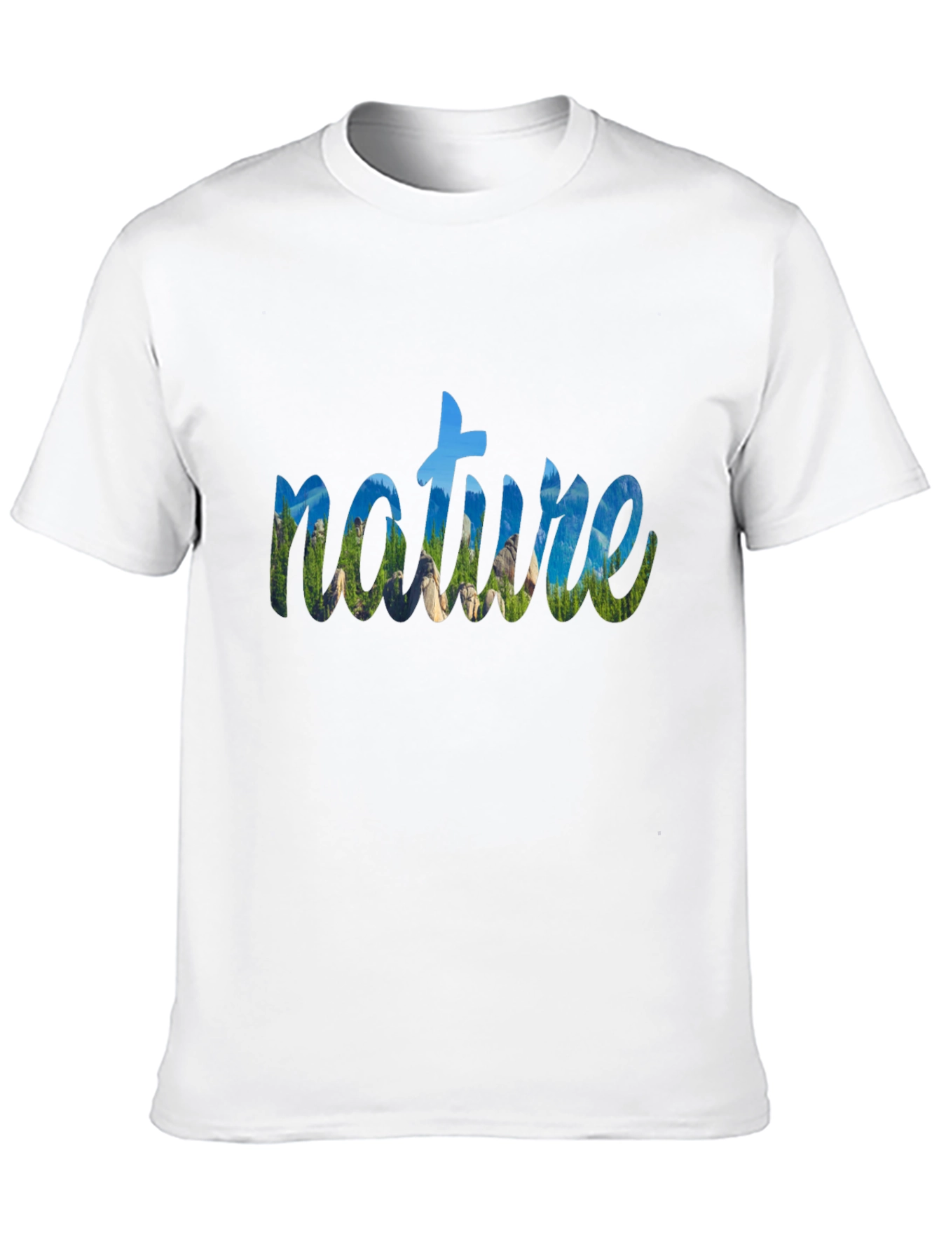 Nature Graphic Black T-Shirt