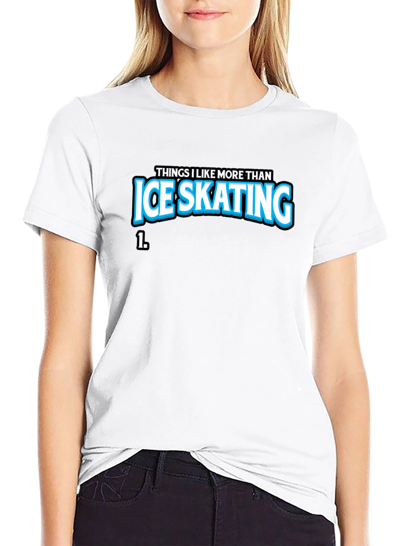 Ice Skating Graphic T-Shirt - Funny Statement Tee