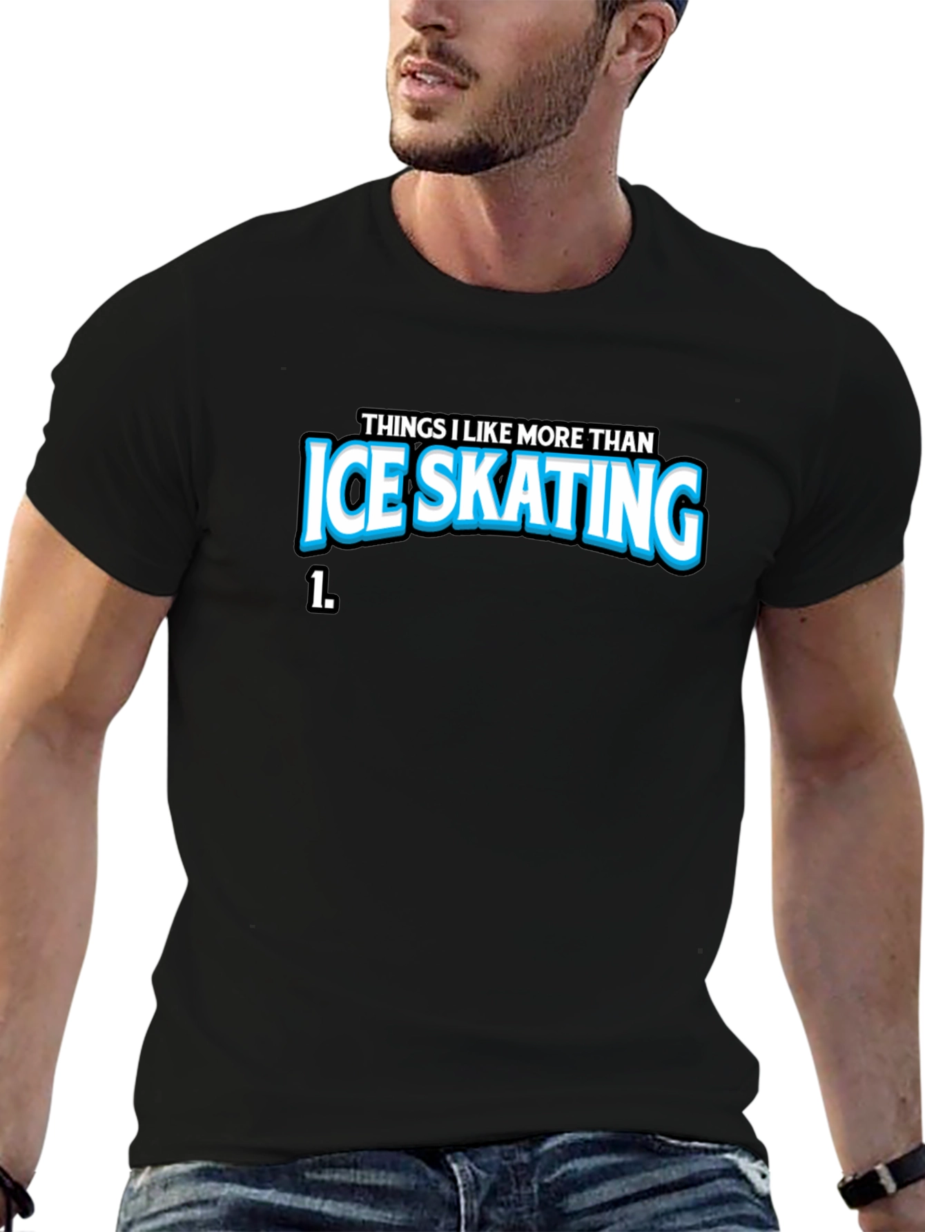 Ice Skating Graphic T-Shirt - Funny Statement Tee