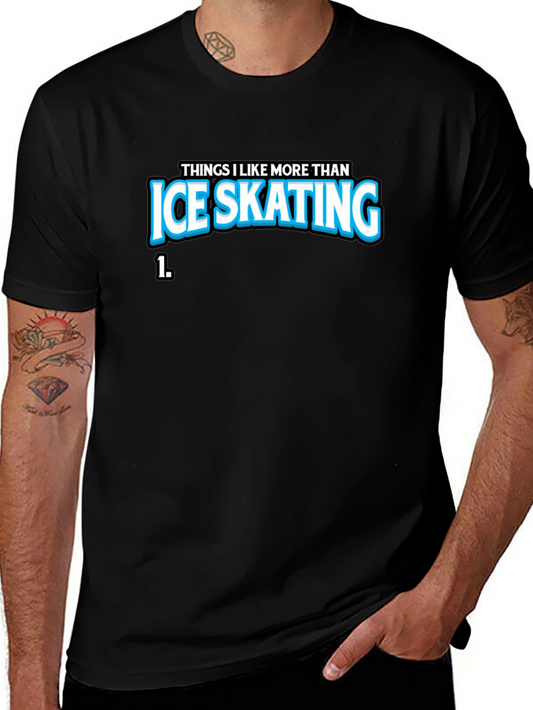 Ice Skating Graphic T-Shirt - Funny Statement Tee
