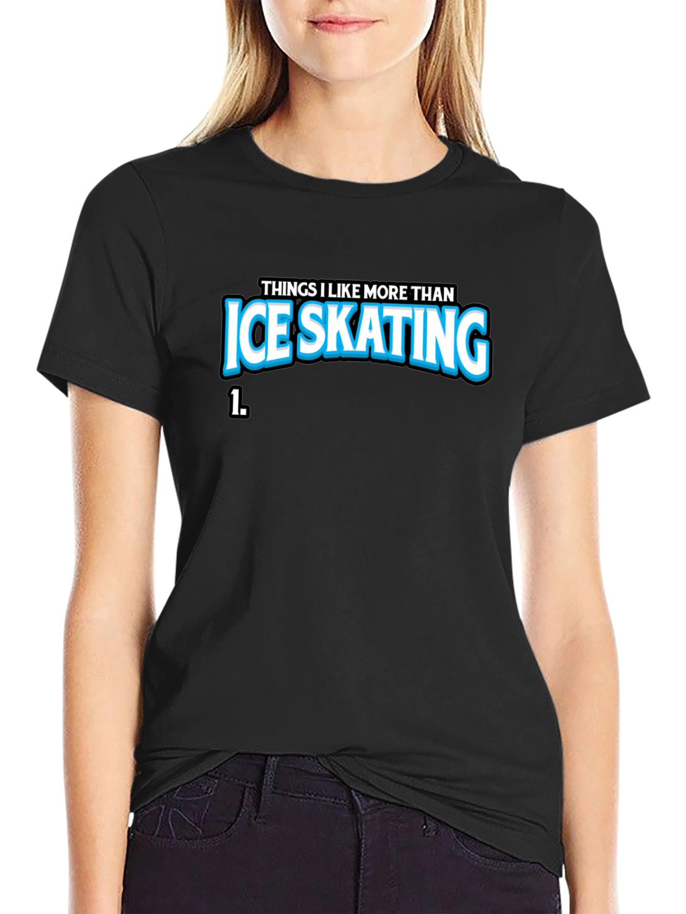 Ice Skating Graphic T-Shirt - Funny Statement Tee