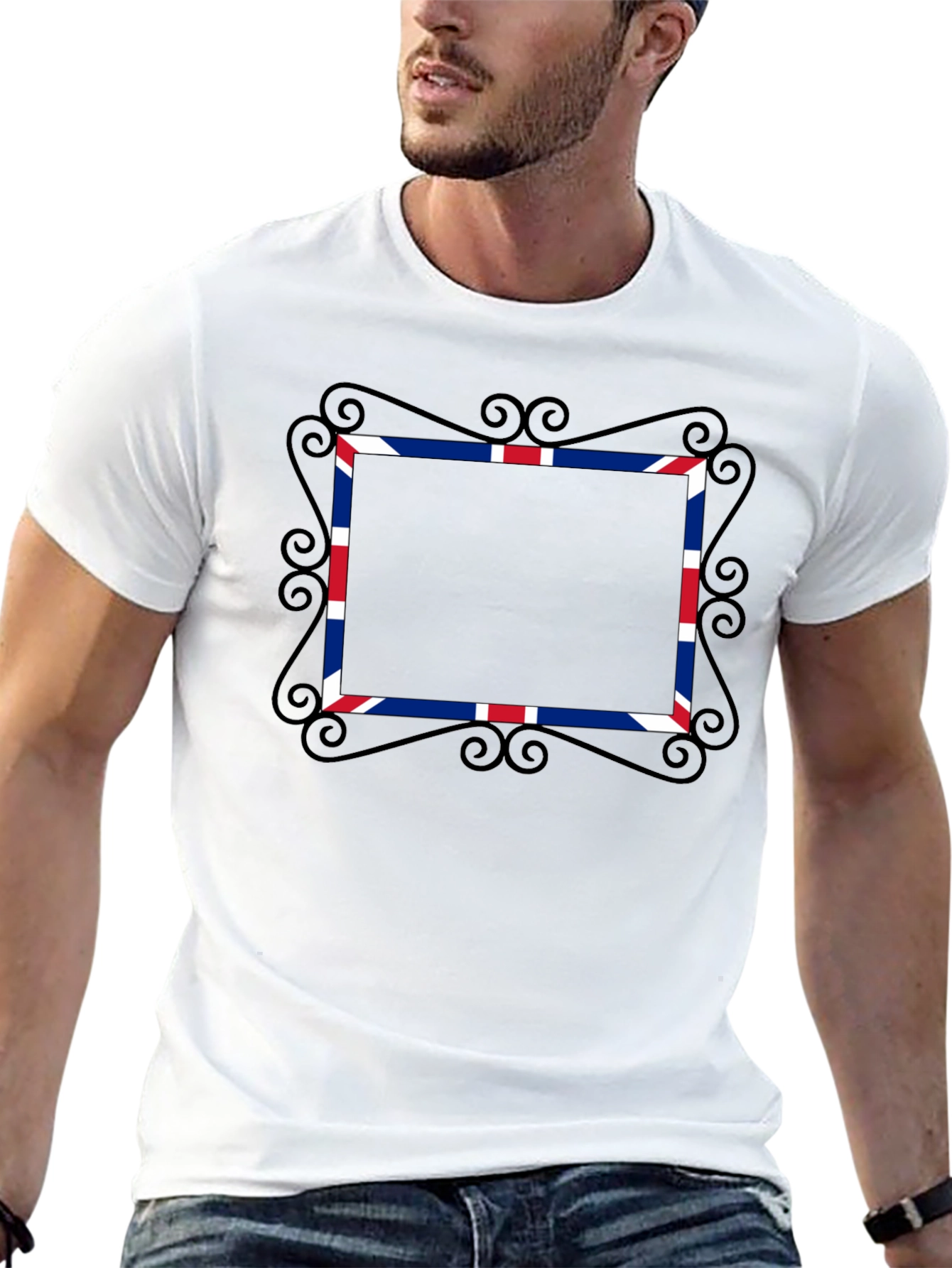 Union Jack Frame Black Tee