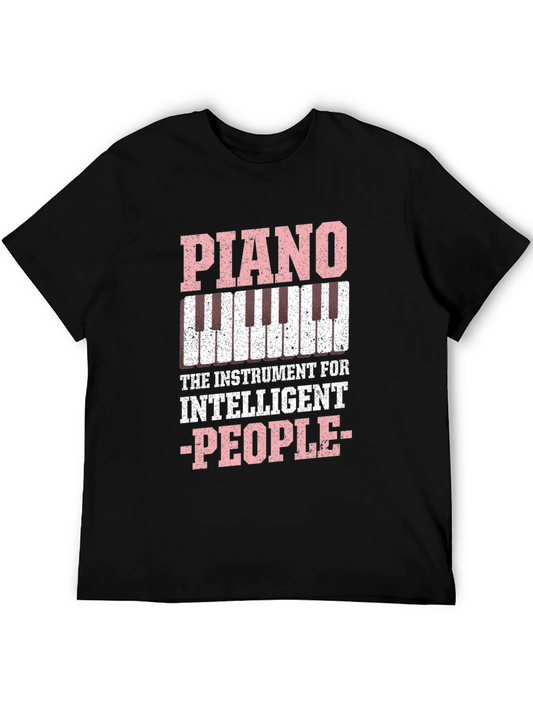 Piano Intelligent People Graphic T-Shirt