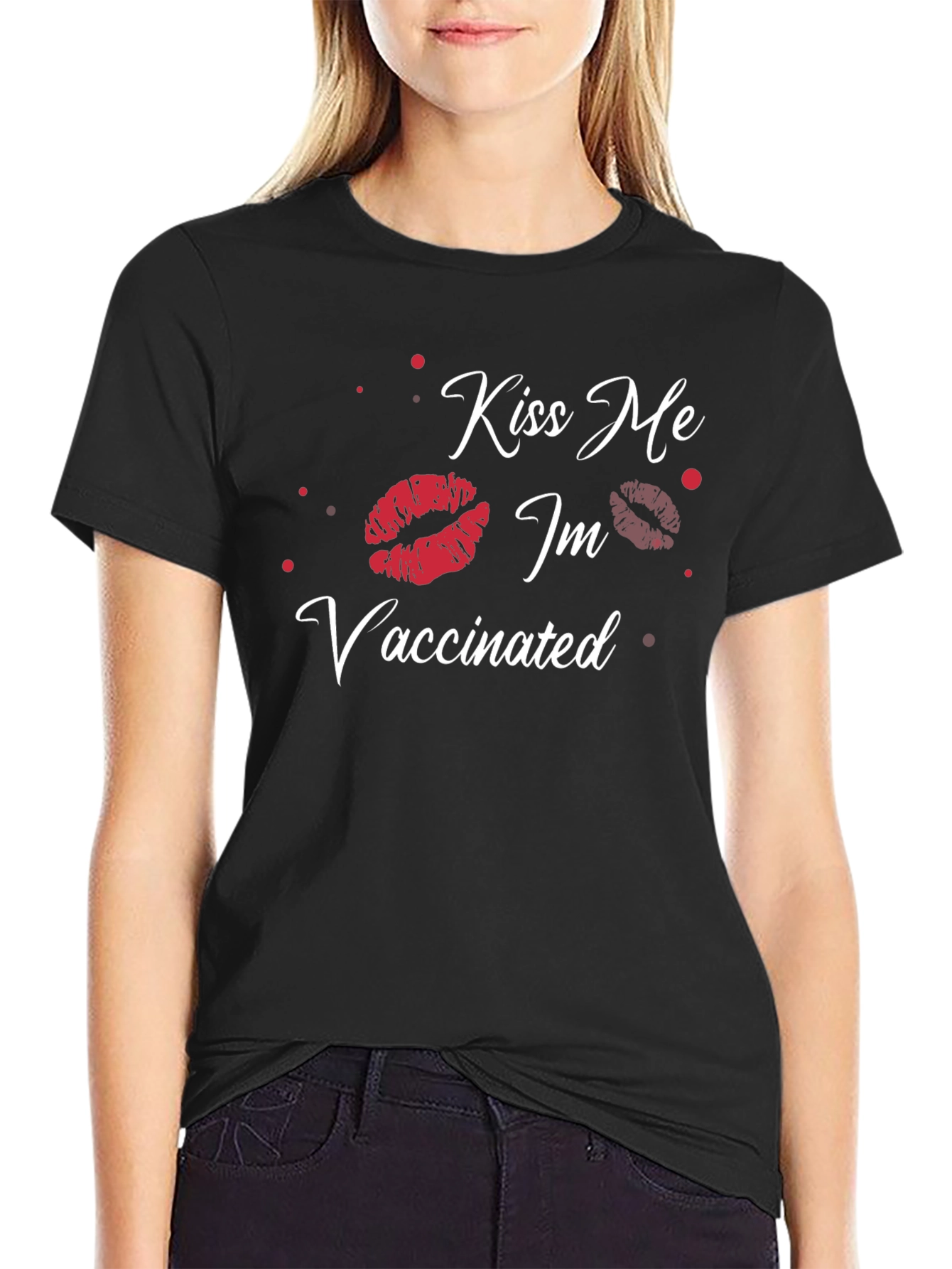 Kiss Me Im Vaccinated Graphic Tee