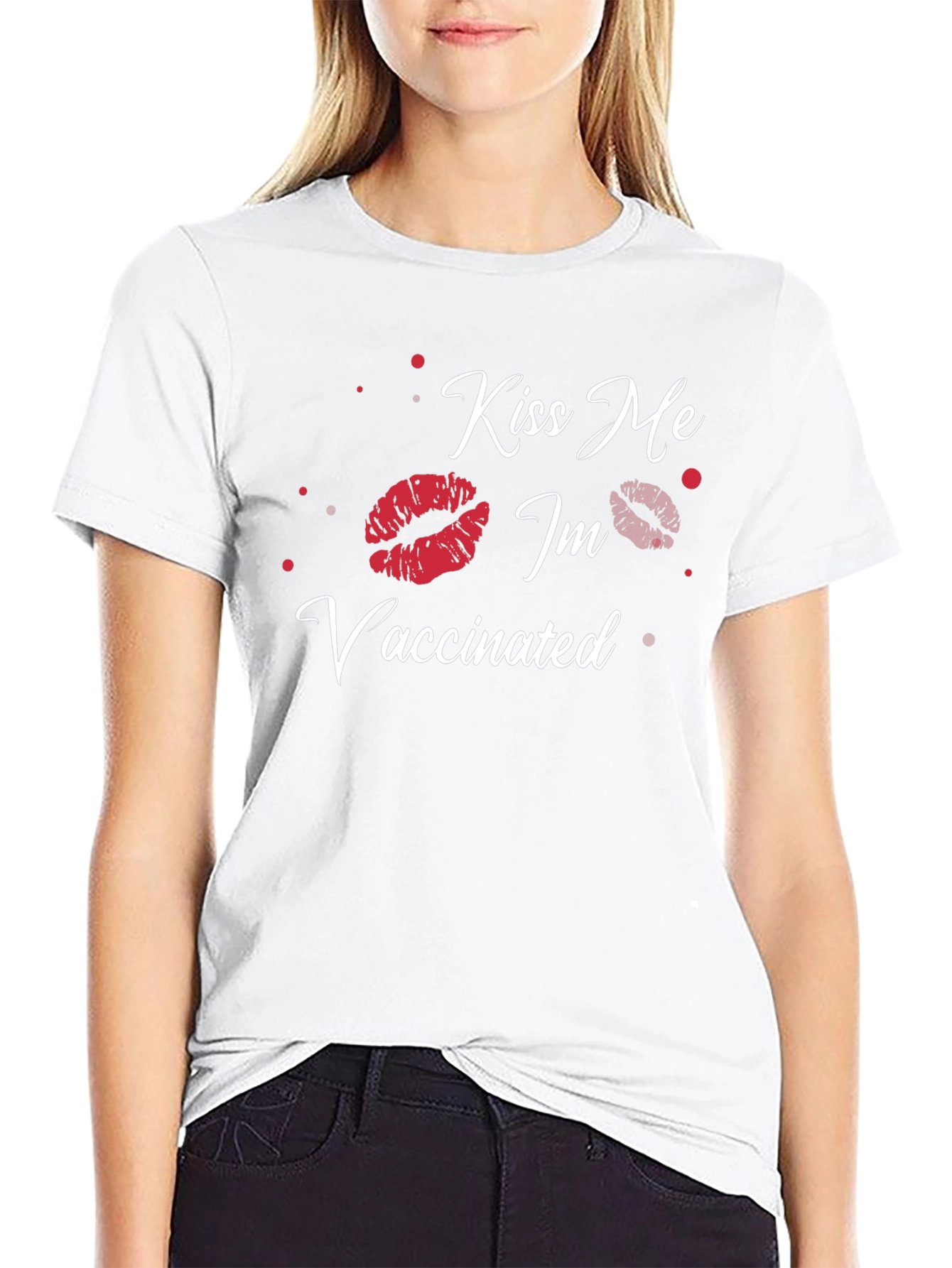 Kiss Me Im Vaccinated Graphic Tee