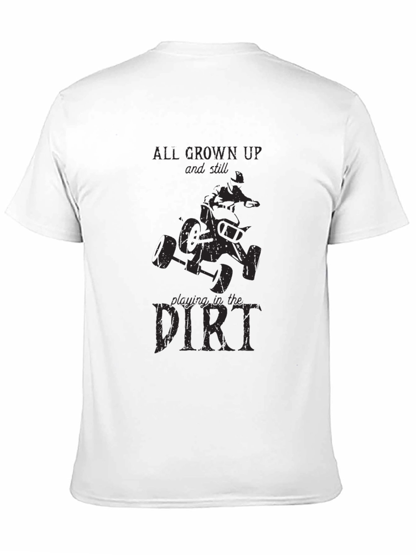 Grown Up Dirt Bike T-Shirt - Black
