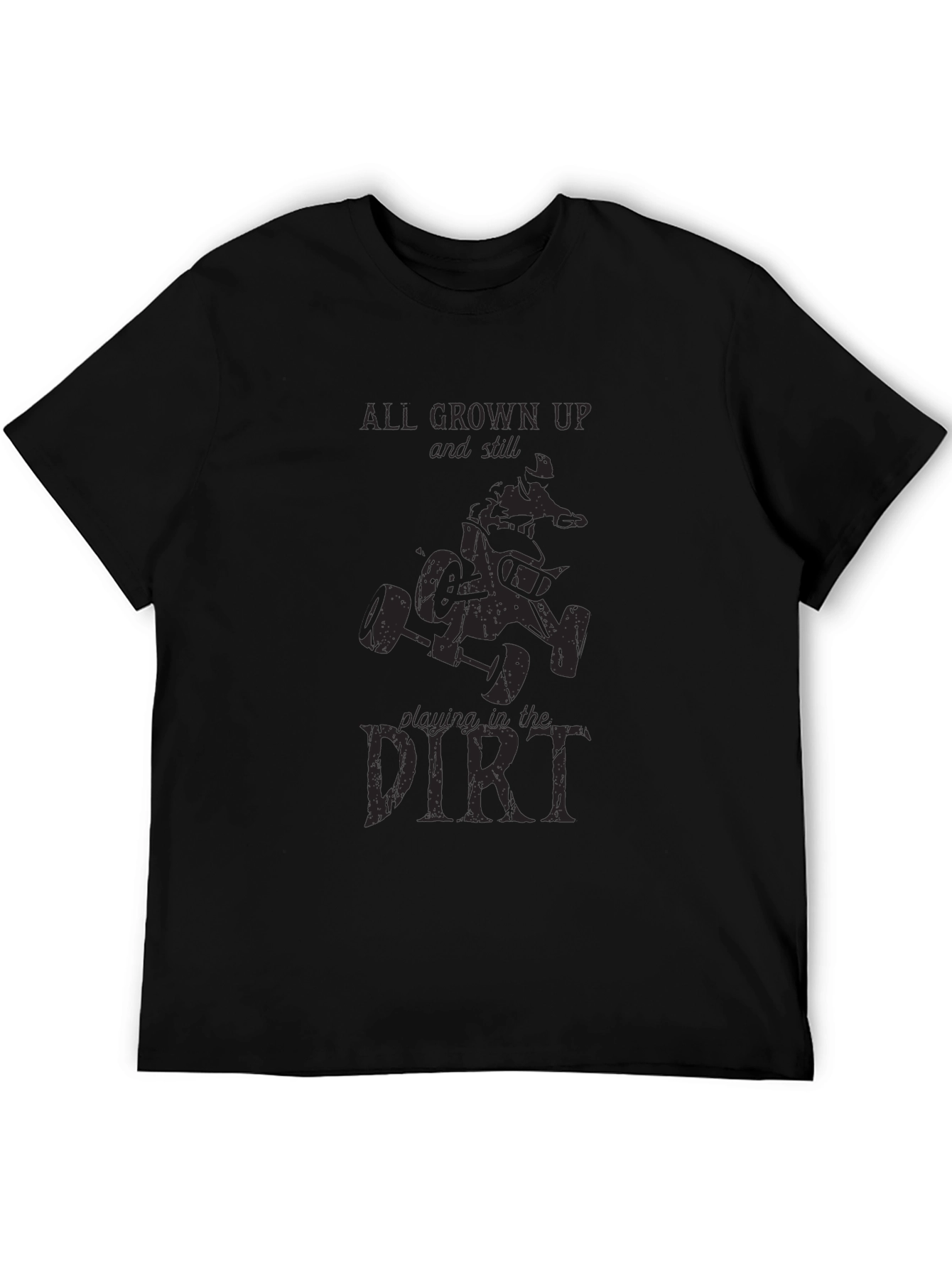 Grown Up Dirt Bike T-Shirt - Black