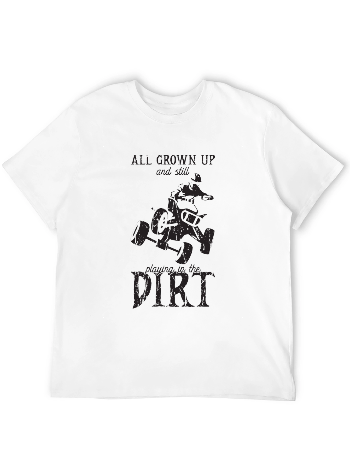 Grown Up Dirt Bike T-Shirt - Black