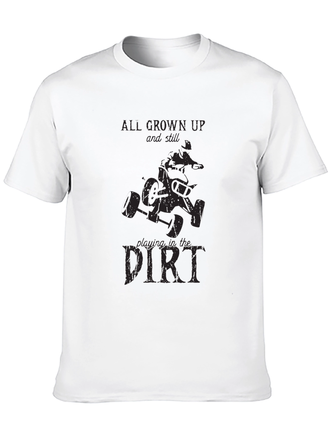 Grown Up Dirt Bike T-Shirt - Black