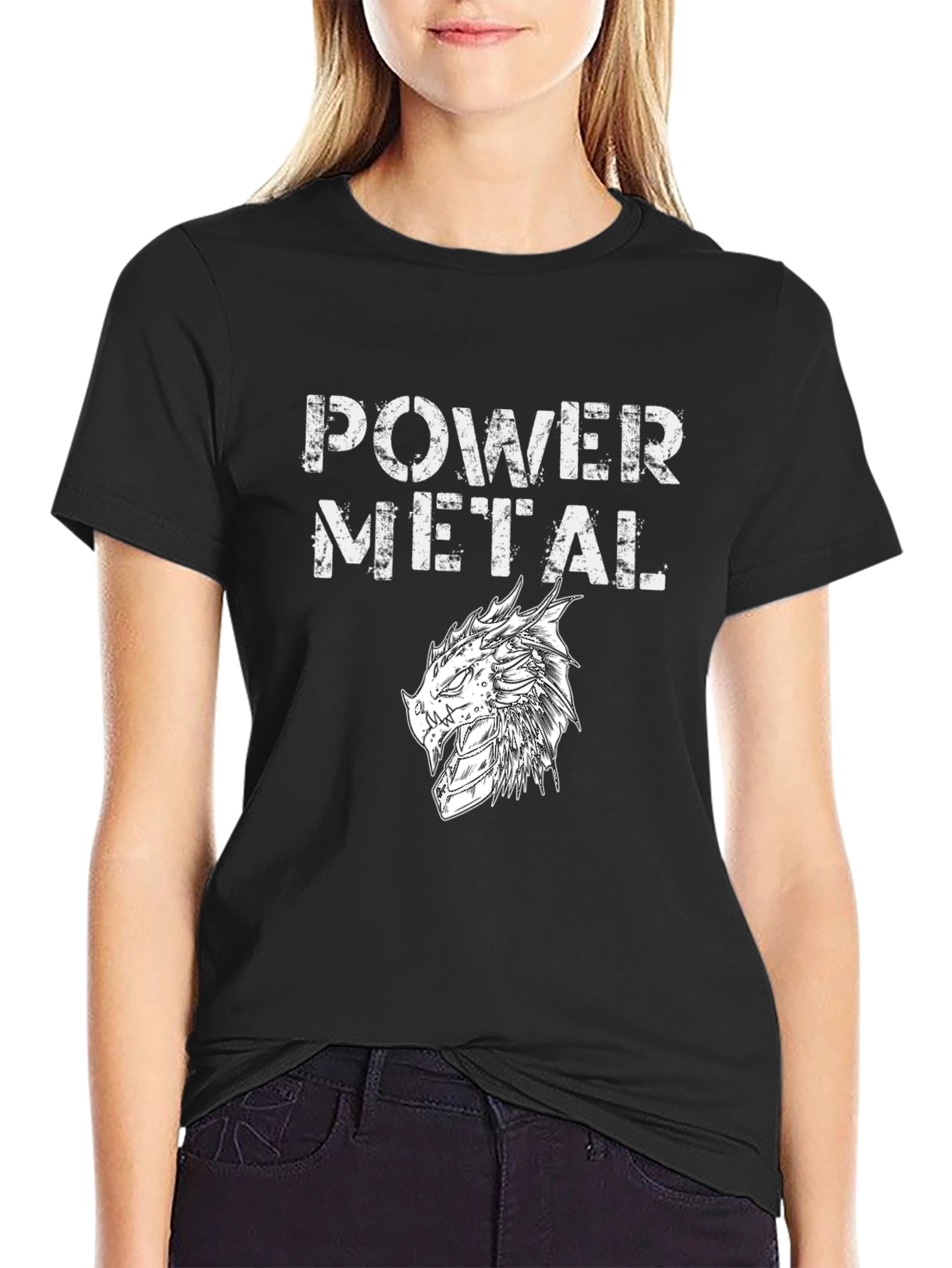 Power Metal Dragon Graphic Tee