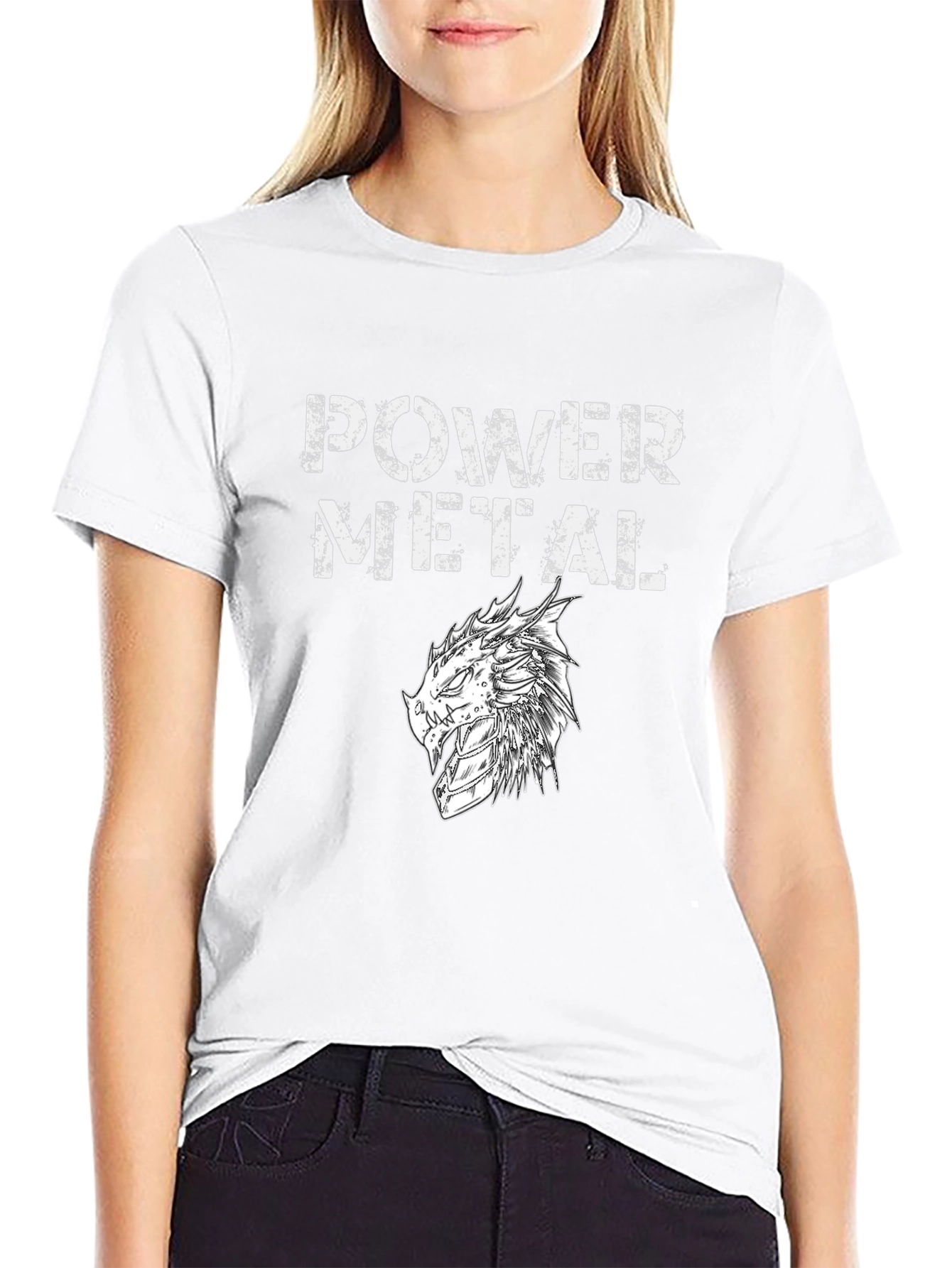Power Metal Dragon Graphic Tee