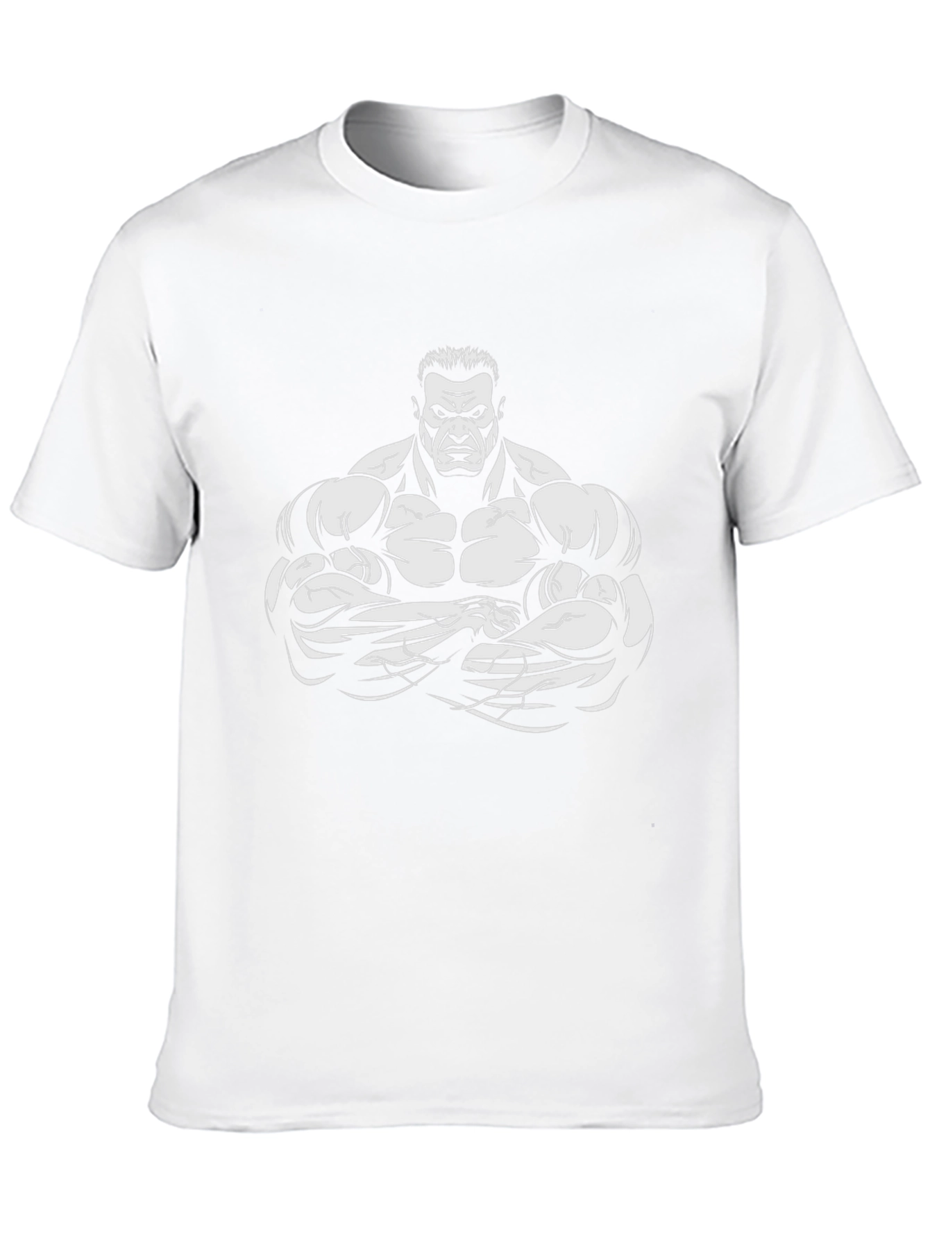 Muscle Man Graphic T-Shirt - Black