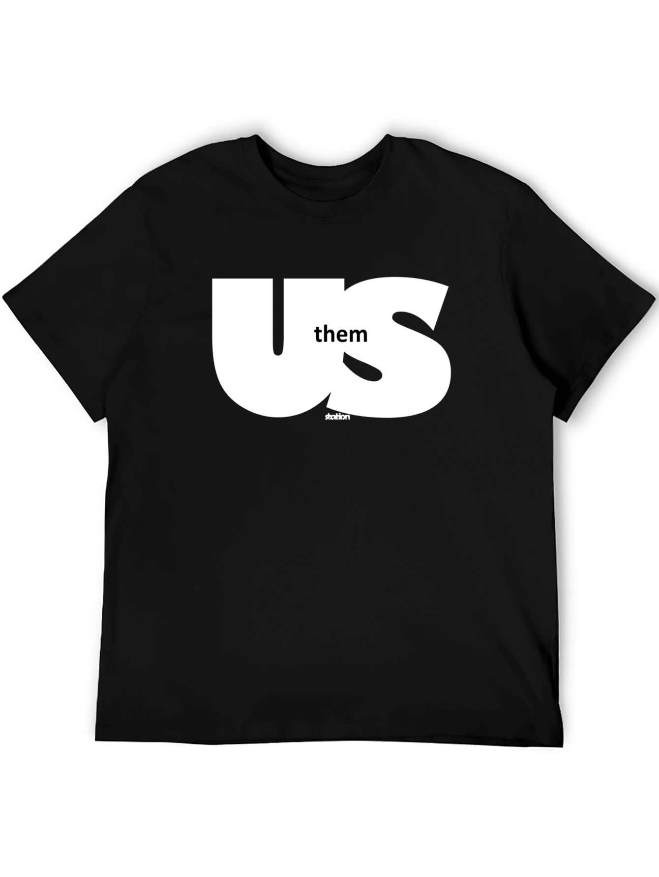 Us Them Graphic Tee - Black T-Shirt